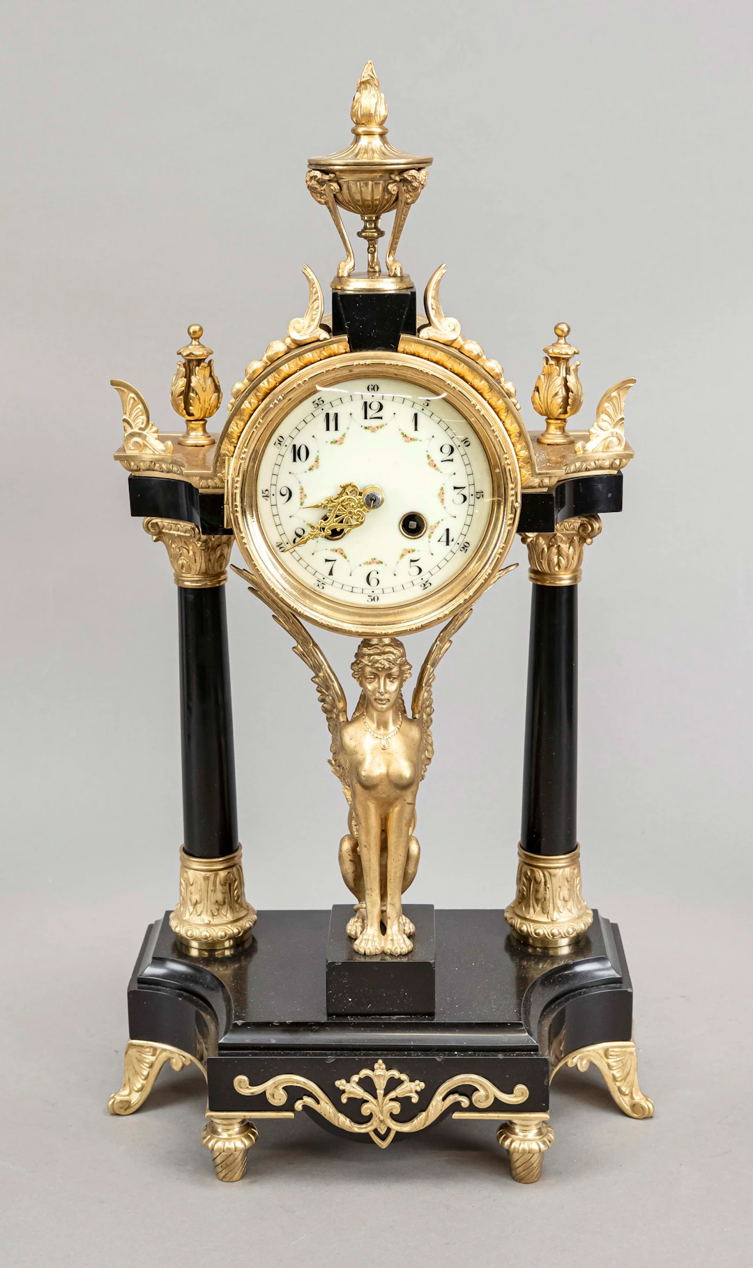 Historismus - Marmor Pendule, Deu