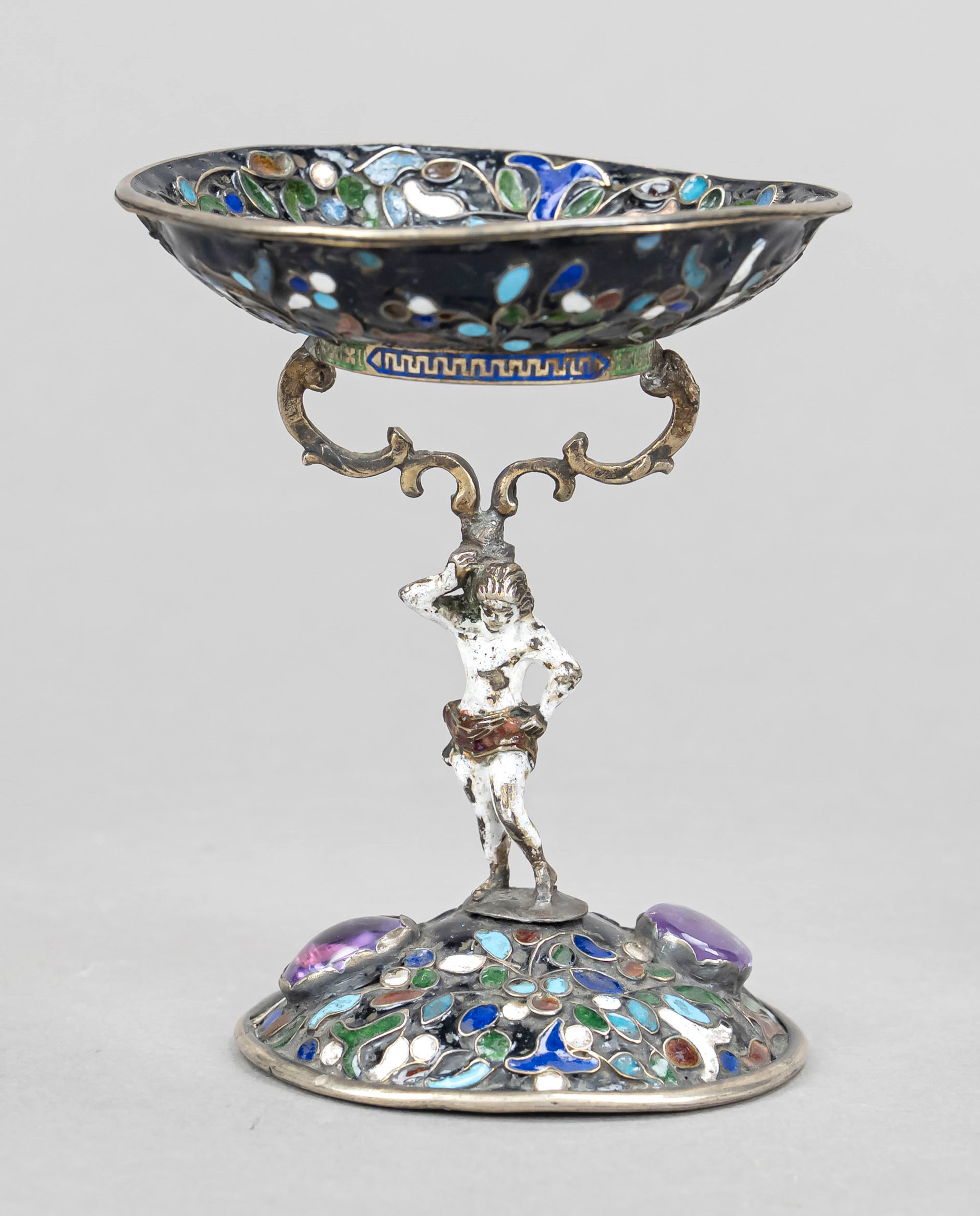 Tazza, Silber geprüft, ovaler gewö