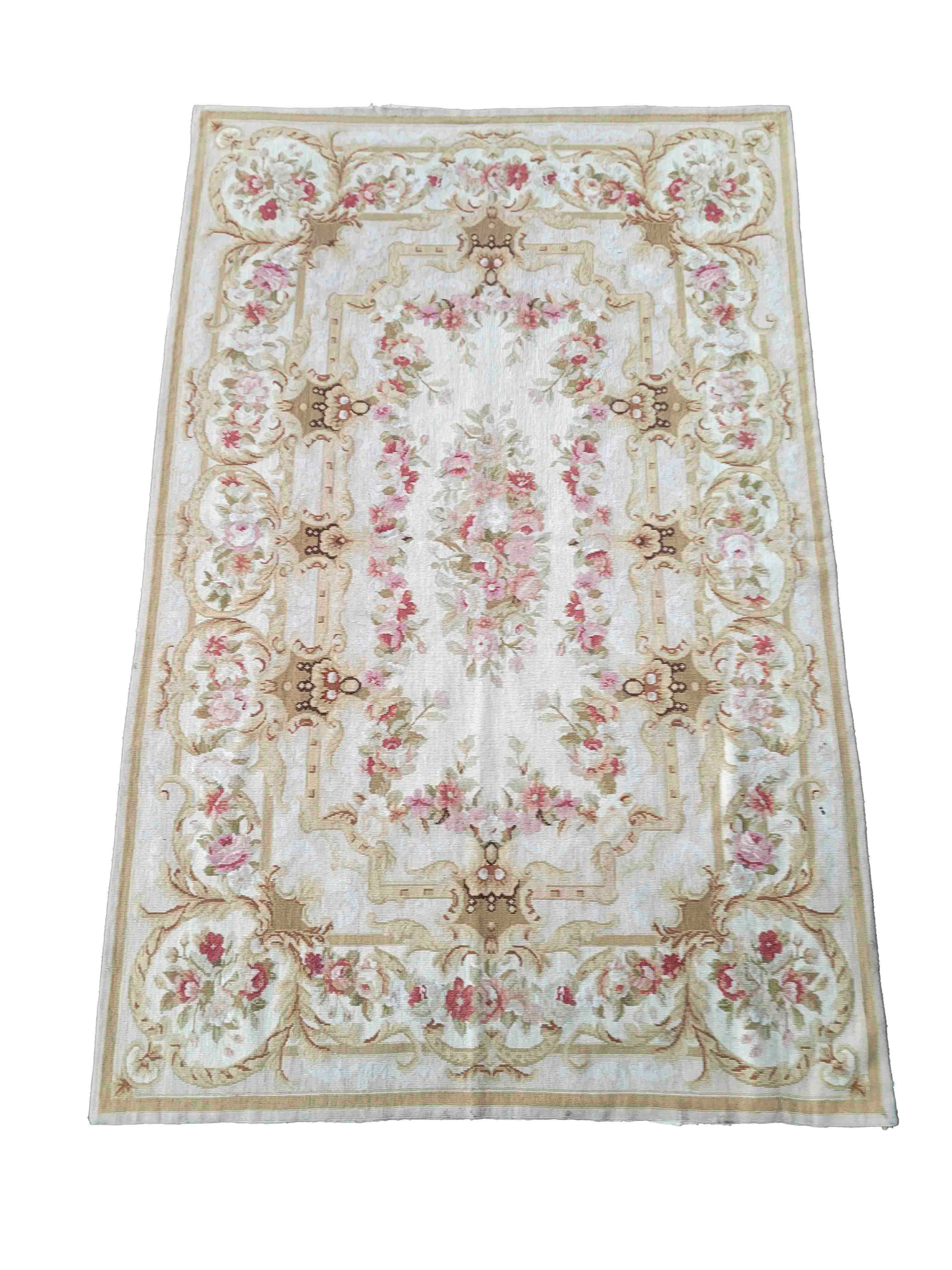 Aubusson-Style Teppich, 182 x 118