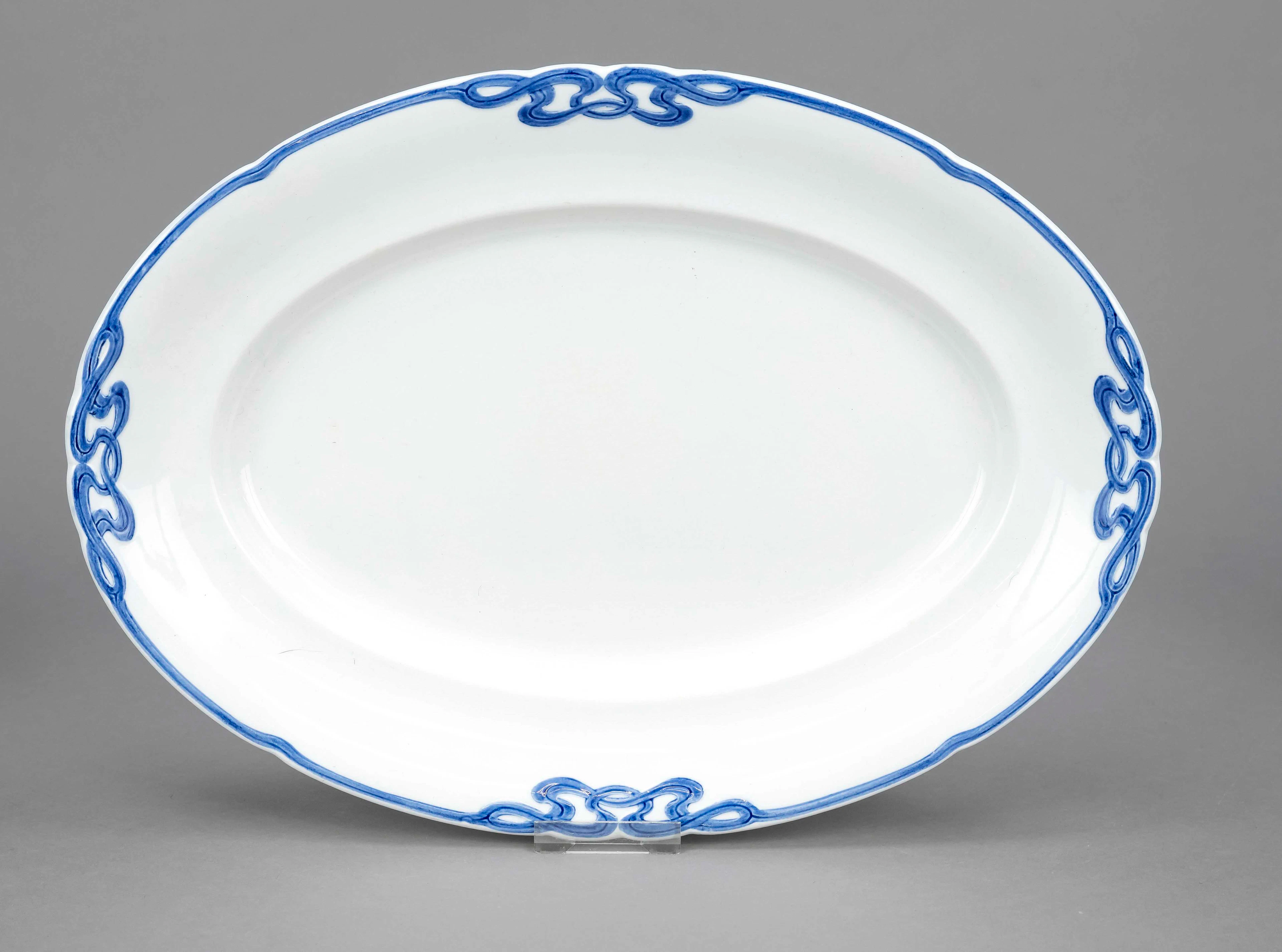 Ovale Jugendstil-Vorlegeplatte, V