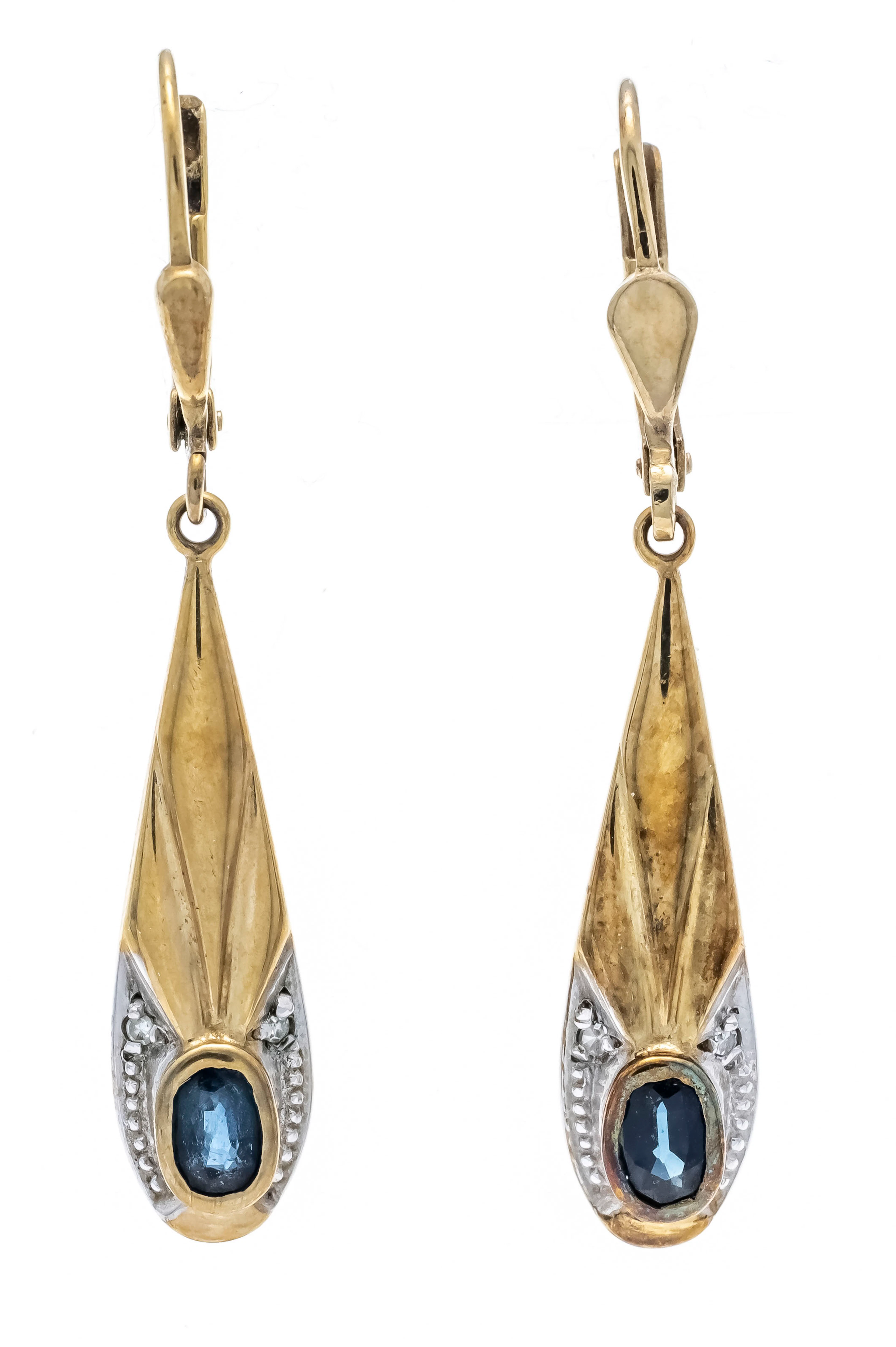 Saphir-Diamant-Ohrringe GG/WG 333