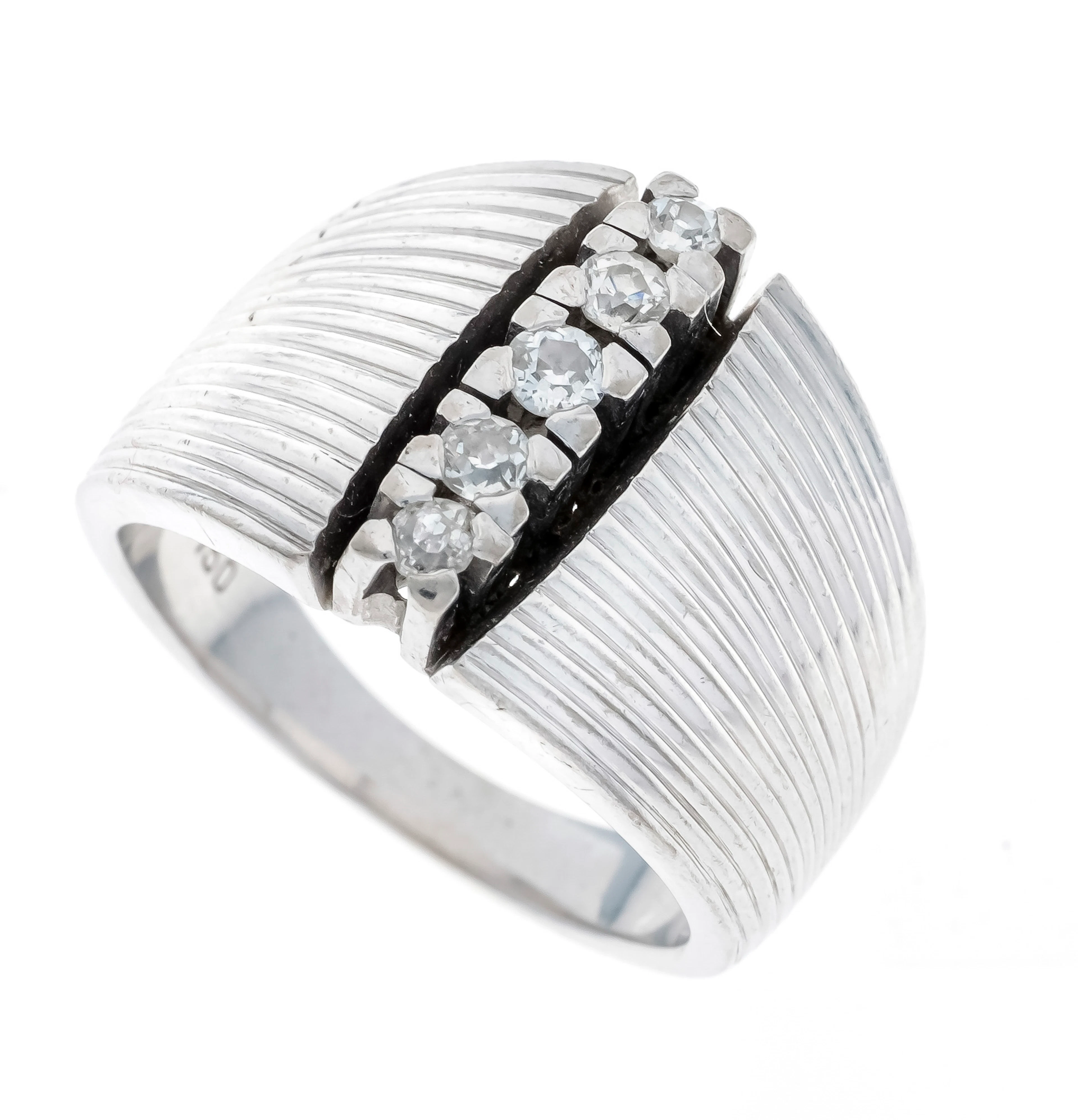 Diamant-Ring WG 750/000 mit Strei