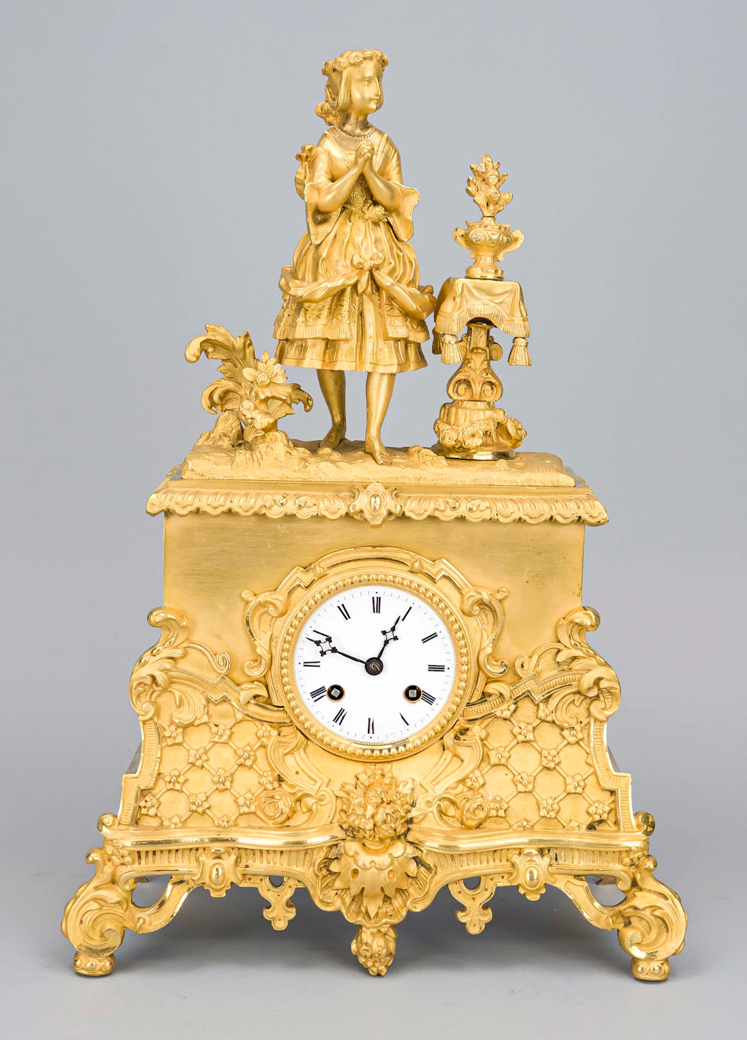 Empire - Figurenpendule, 2.H. 19.