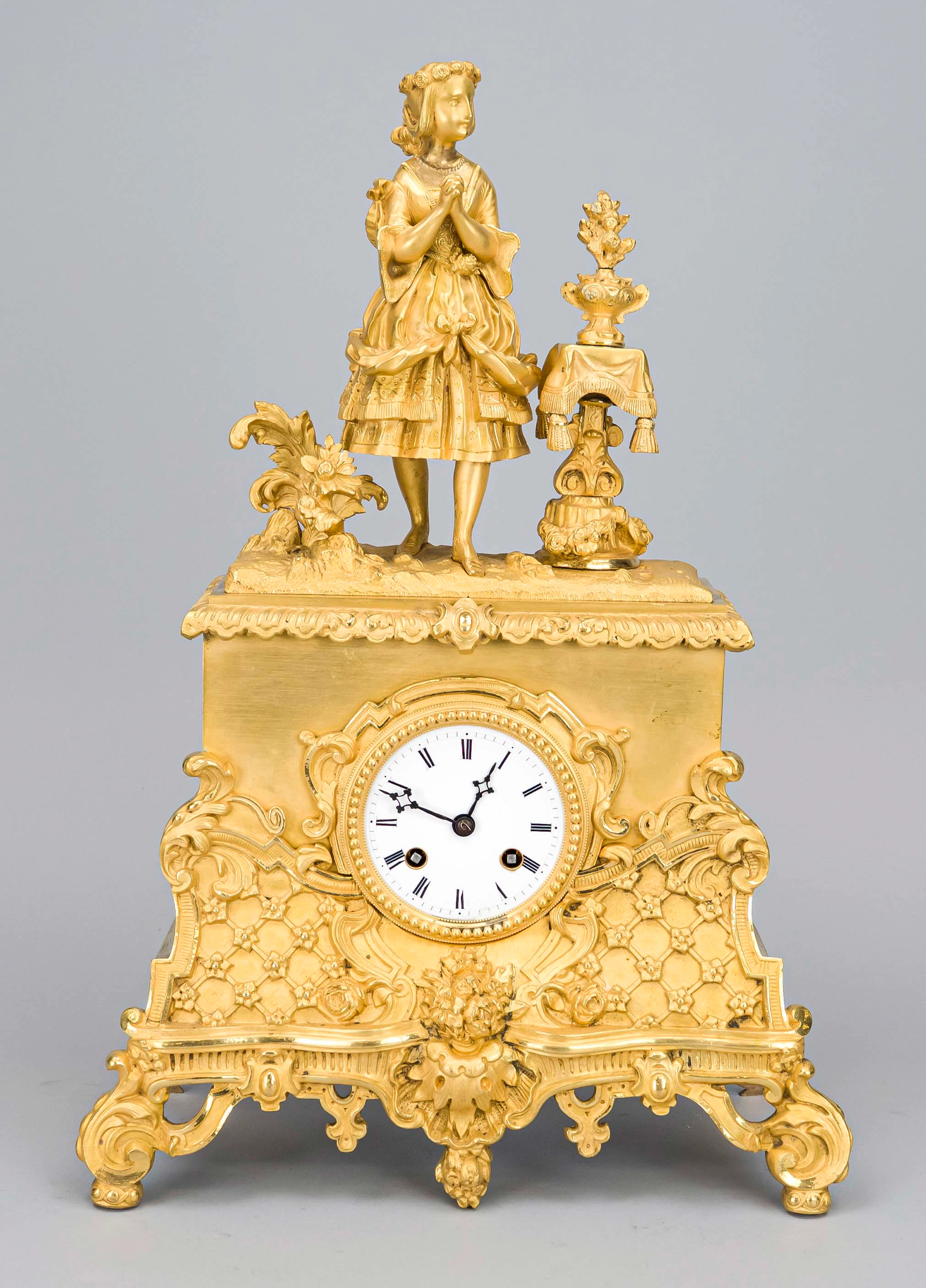 Empire - Figurenpendule, 2.H. 19.