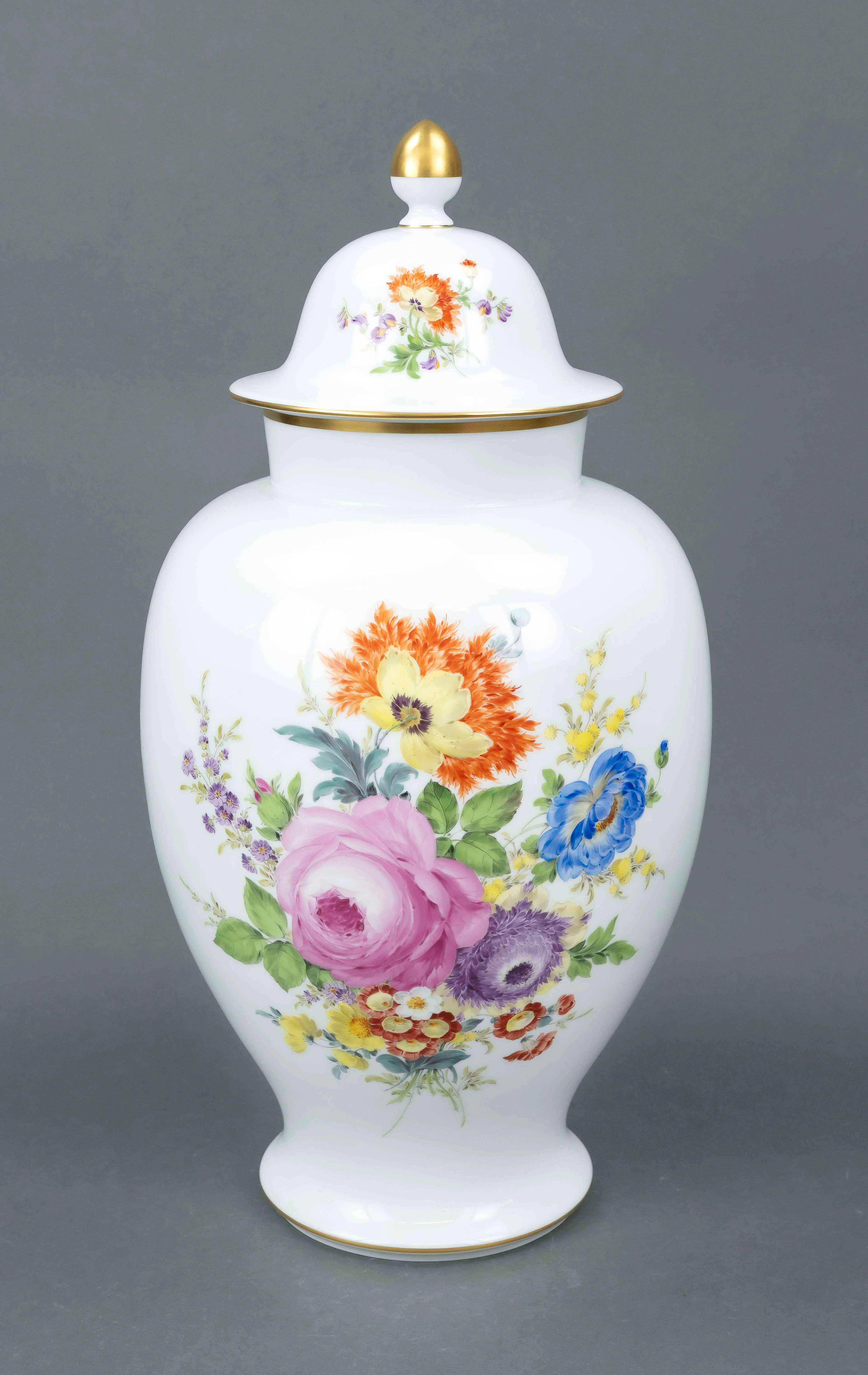 Deckelvase, Meissen, Marke nach 1