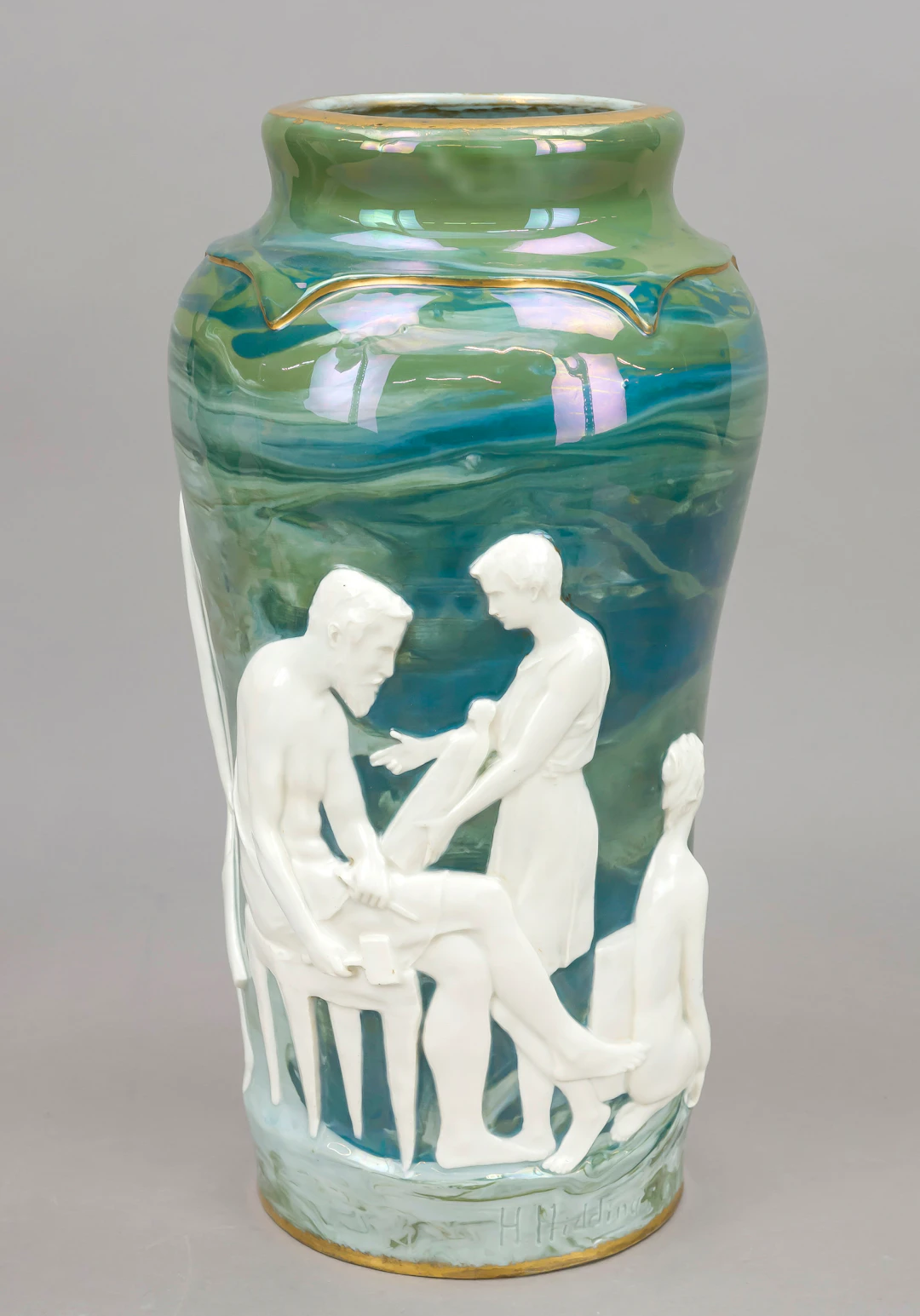 Jugendstil Vase, Rosenthal, Krona
