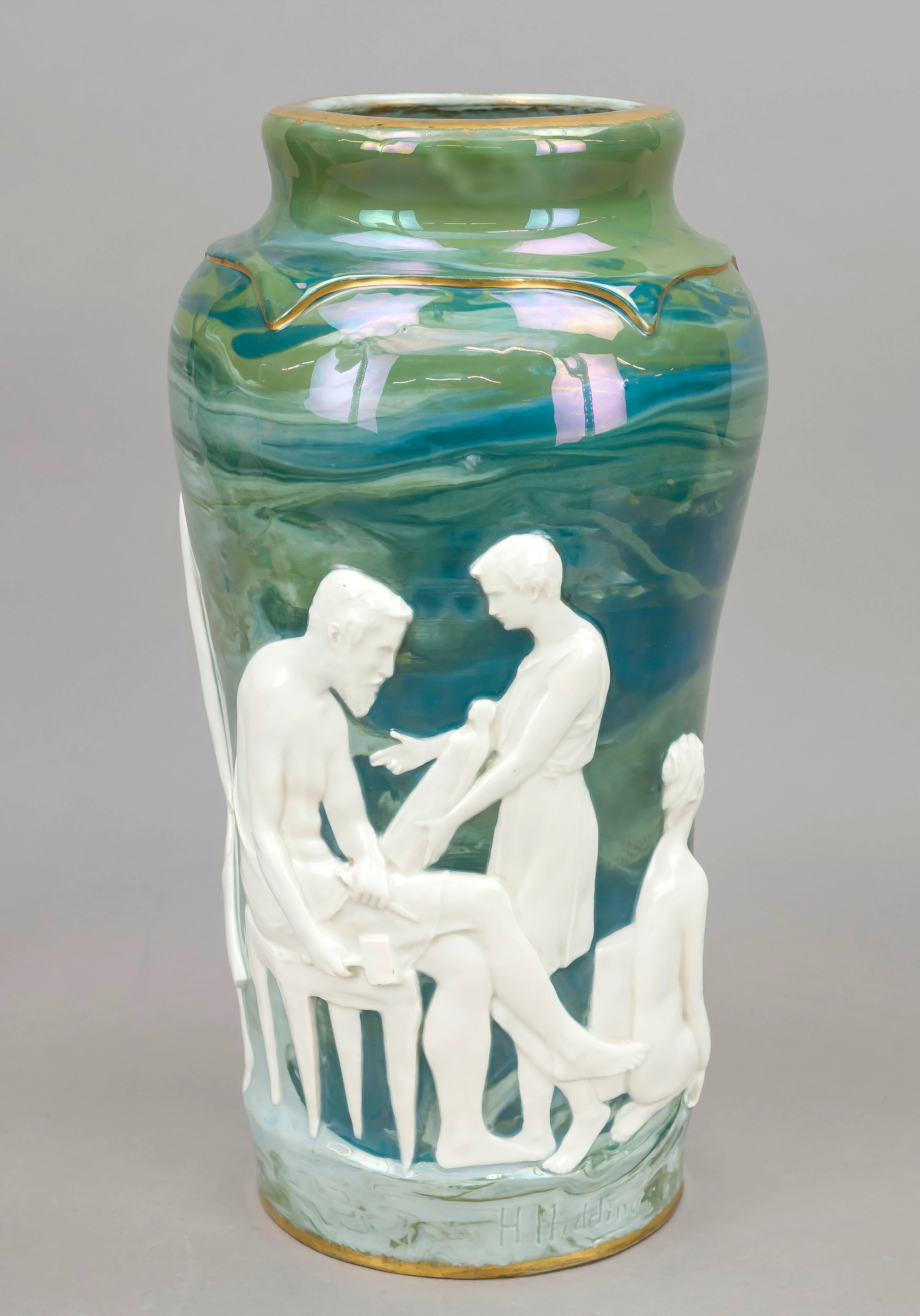Jugendstil Vase, Rosenthal, Krona