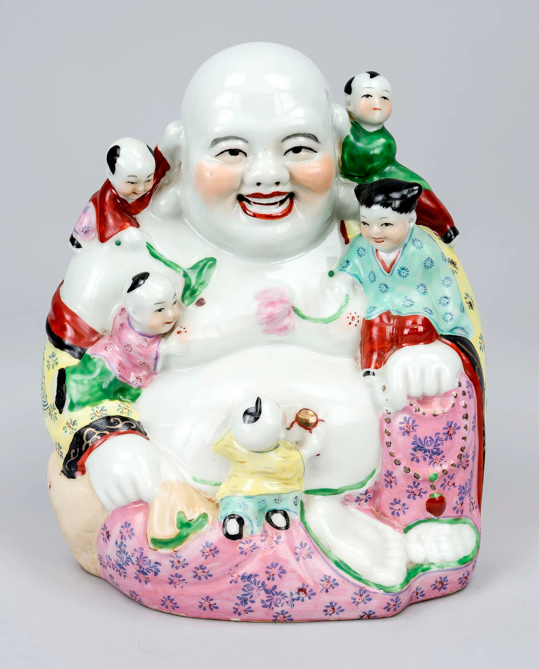 Budai mit Boys, China, 20. Jh., P