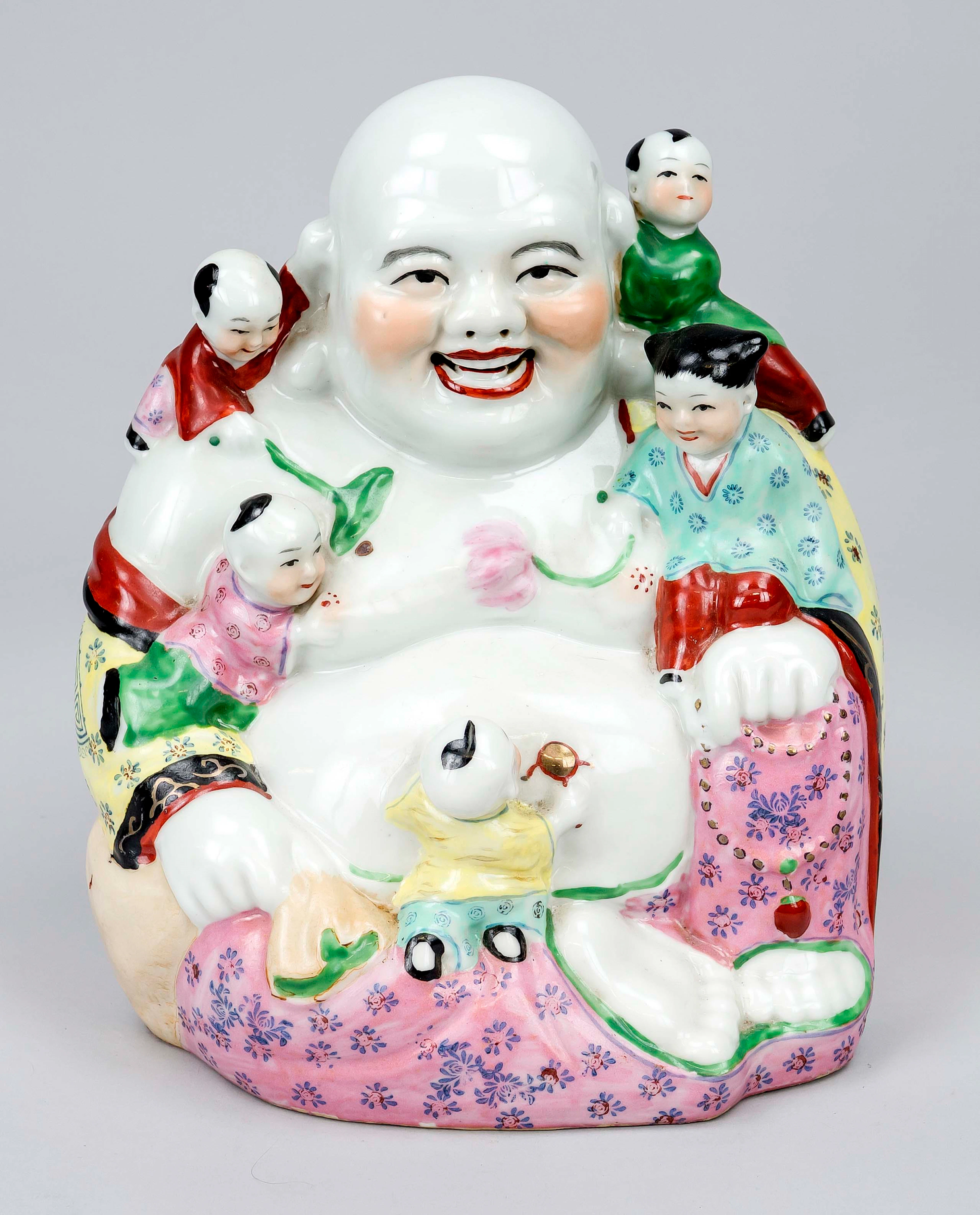 Budai mit Boys, China, 20. Jh., P