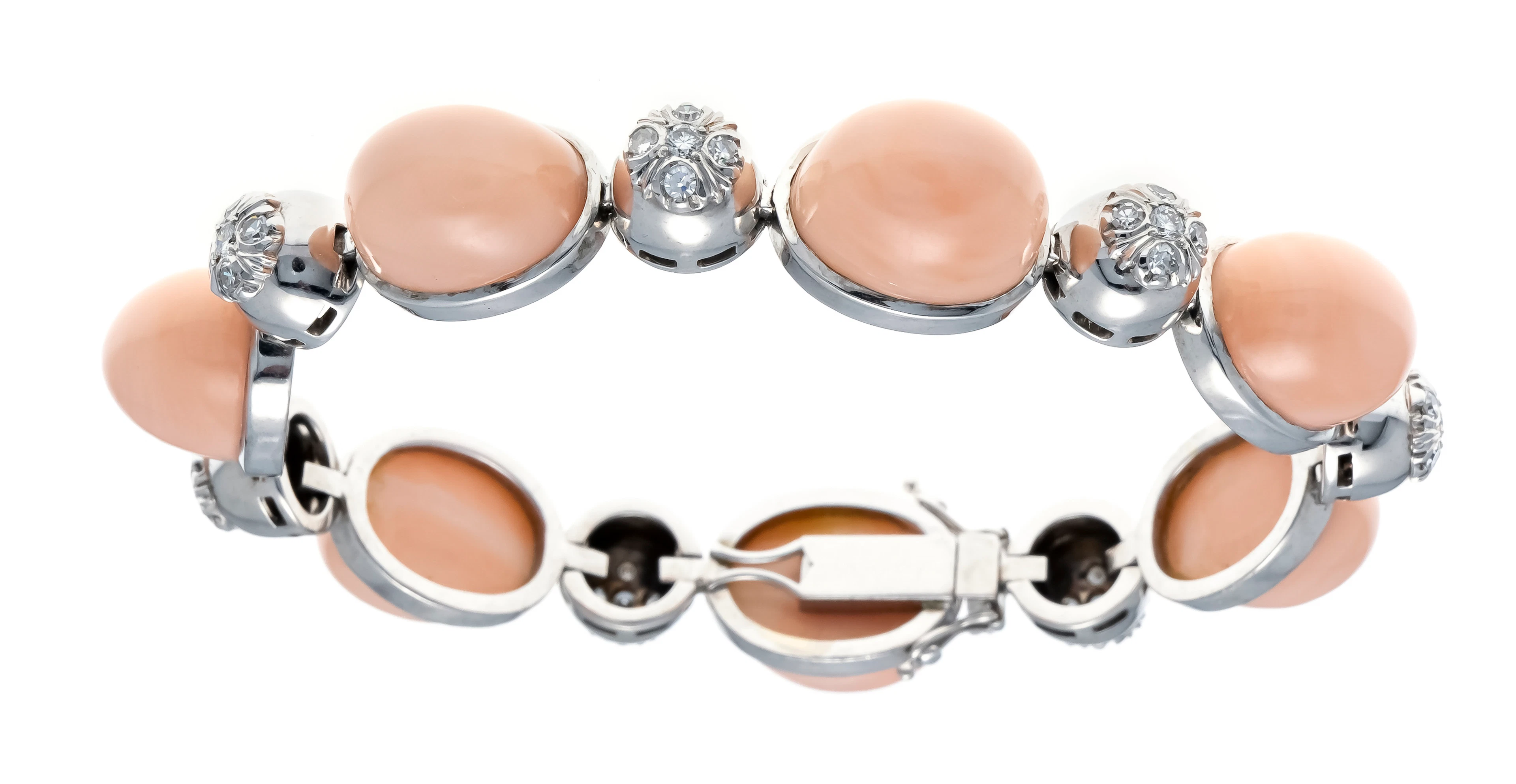 Korallen-Brillant-Armband WG 750/
