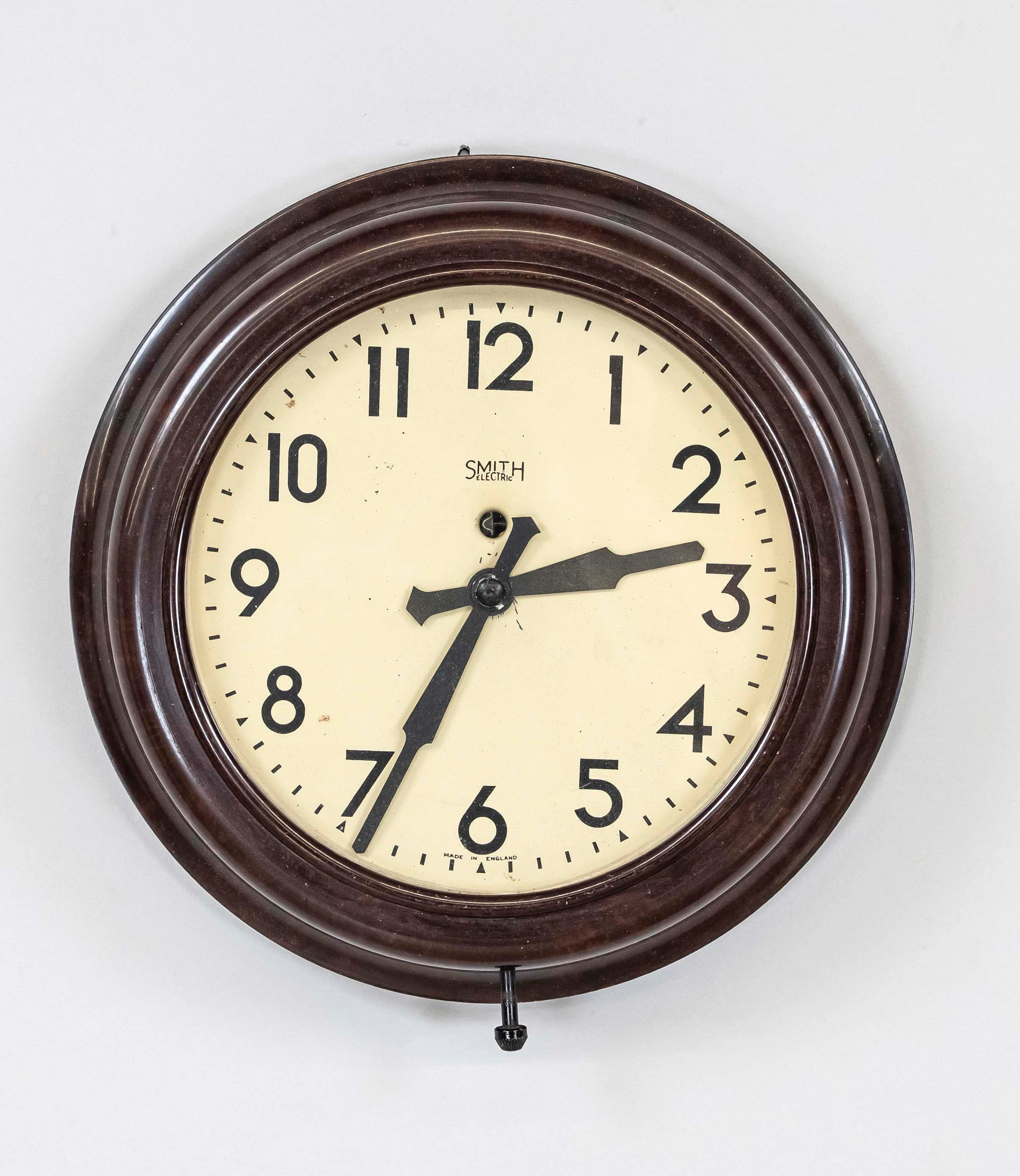 Wanduhr bez. ''Smith electric clo