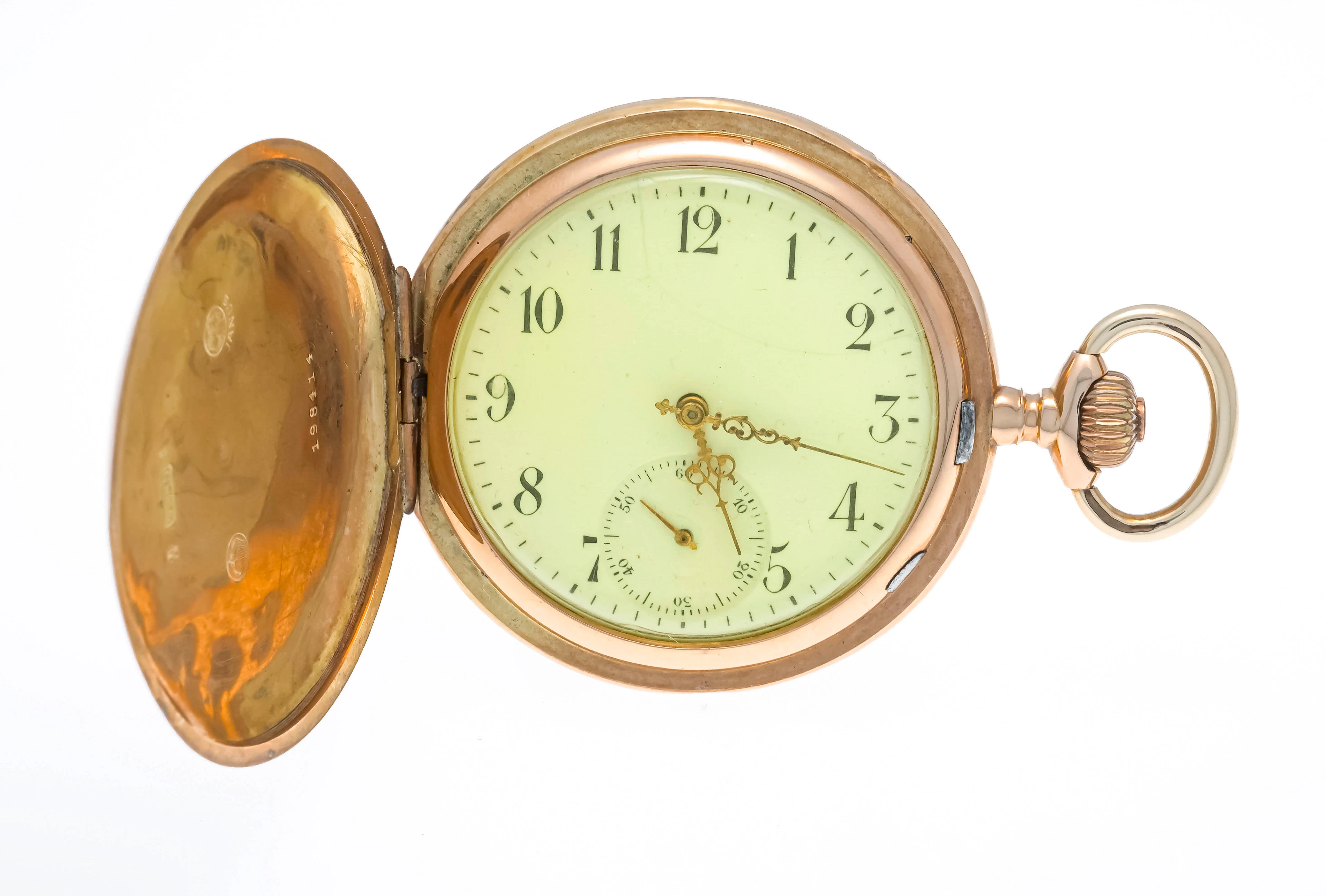 Herrentaschenuhr, Sprungdeckel, u