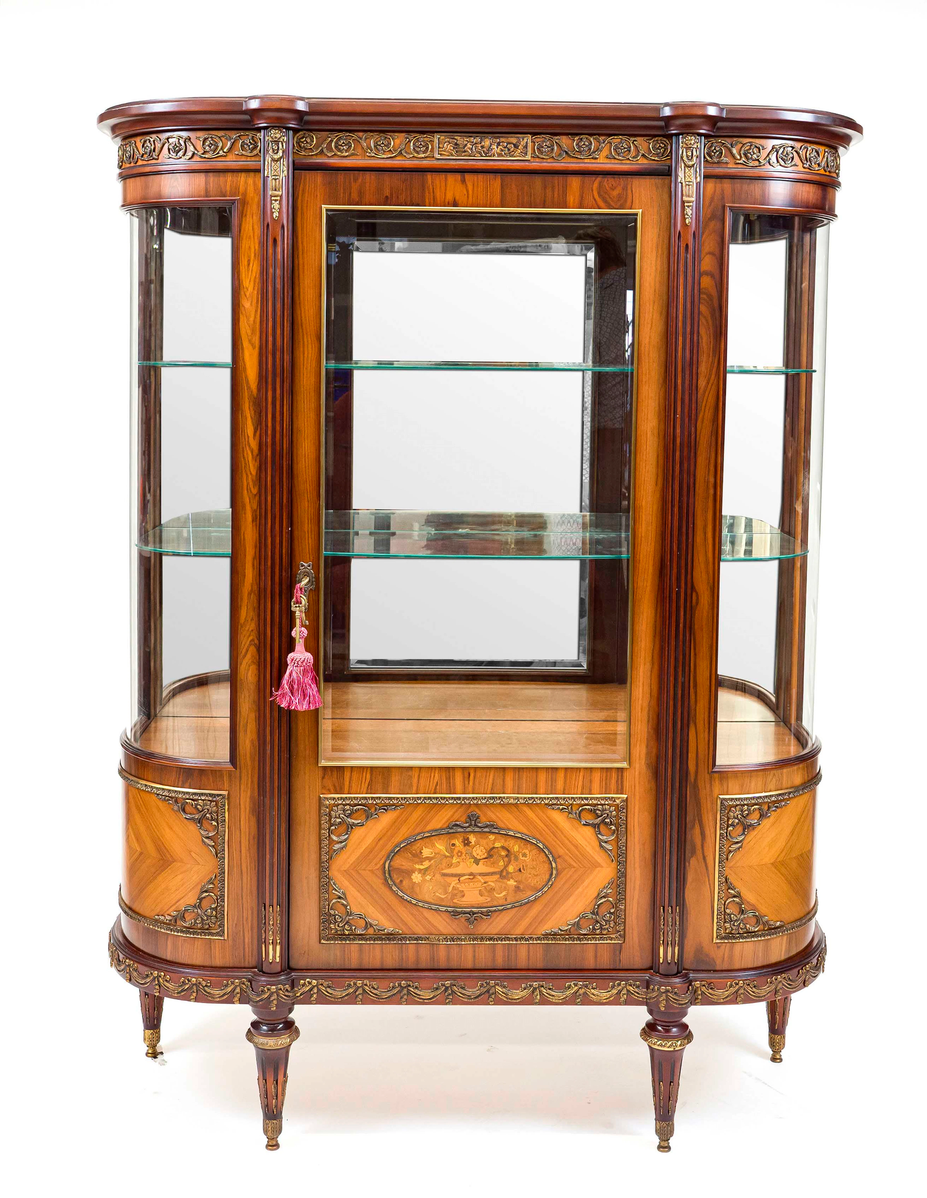 Vitrinenschrank, wohl Italien 20.