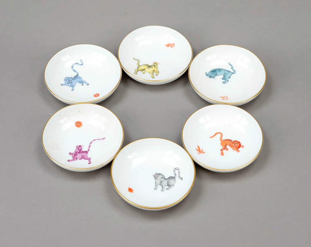 Sechs Konfektschälchen, Meissen