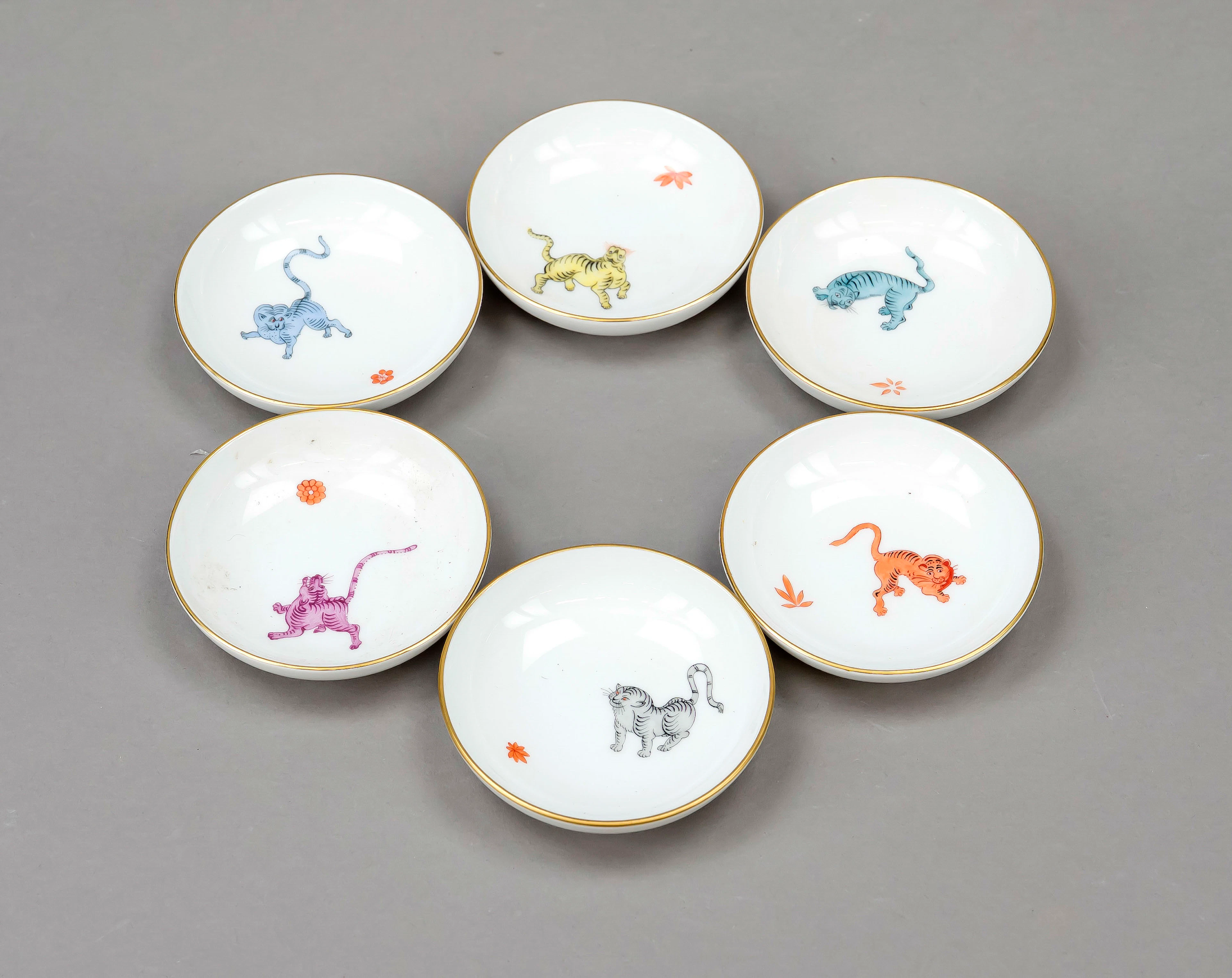 Sechs Konfektschälchen, Meissen