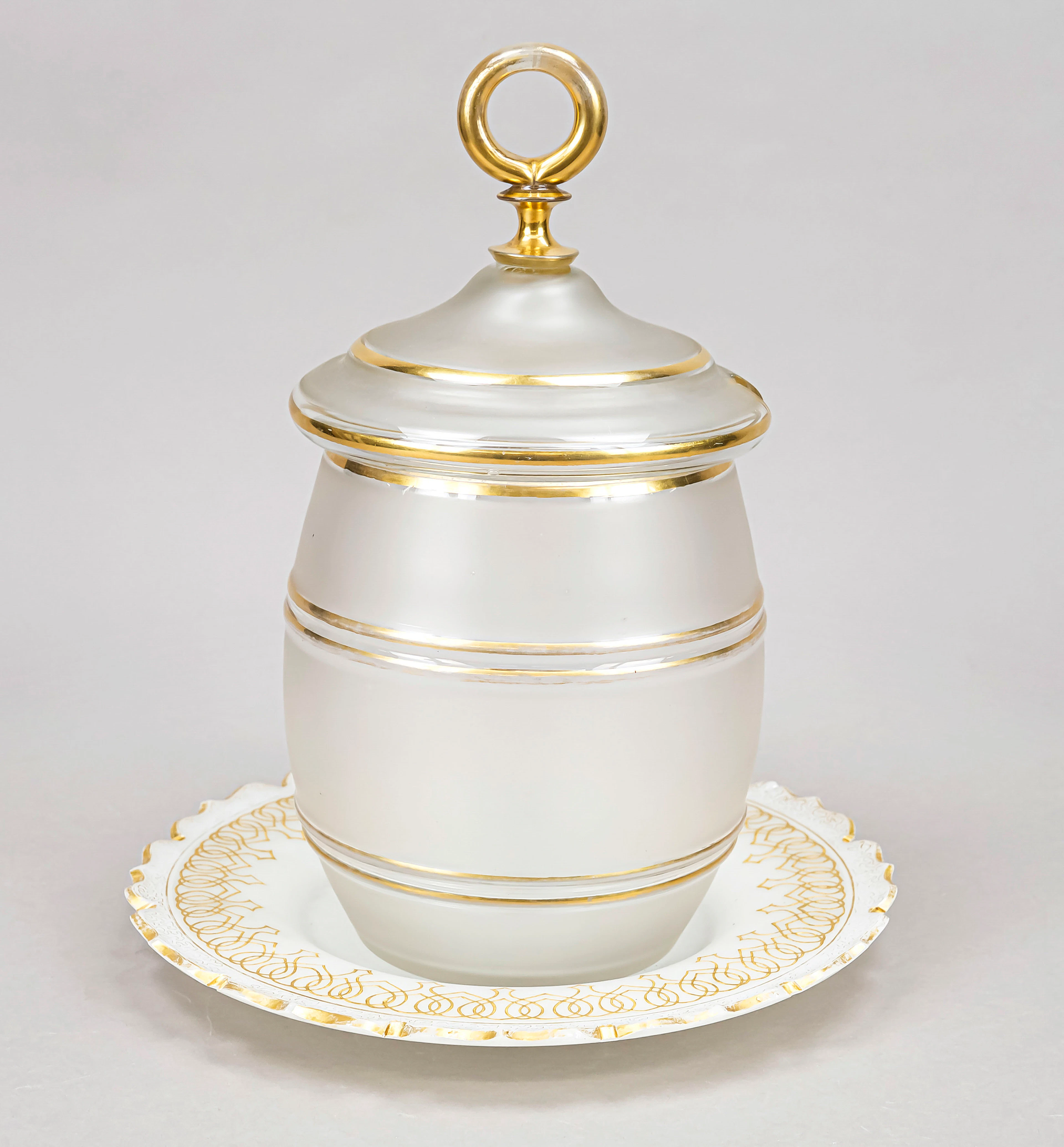 Bowle mit Unterteller, 1. H. 20.