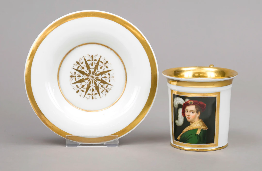 Tasse mit Untertasse, wohl Gotha