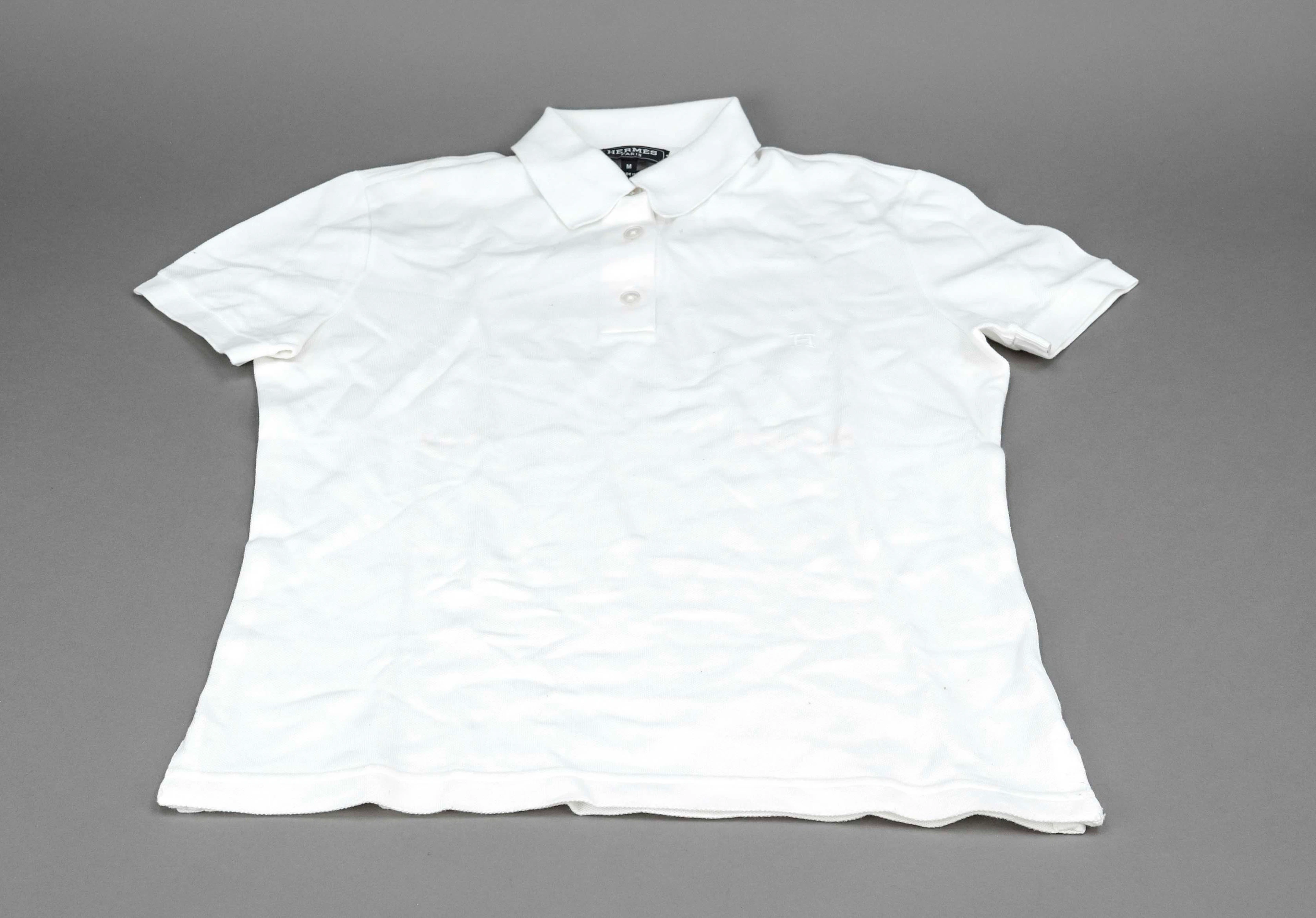 Hermes, Polo-Shirt, weiße Baumwoll