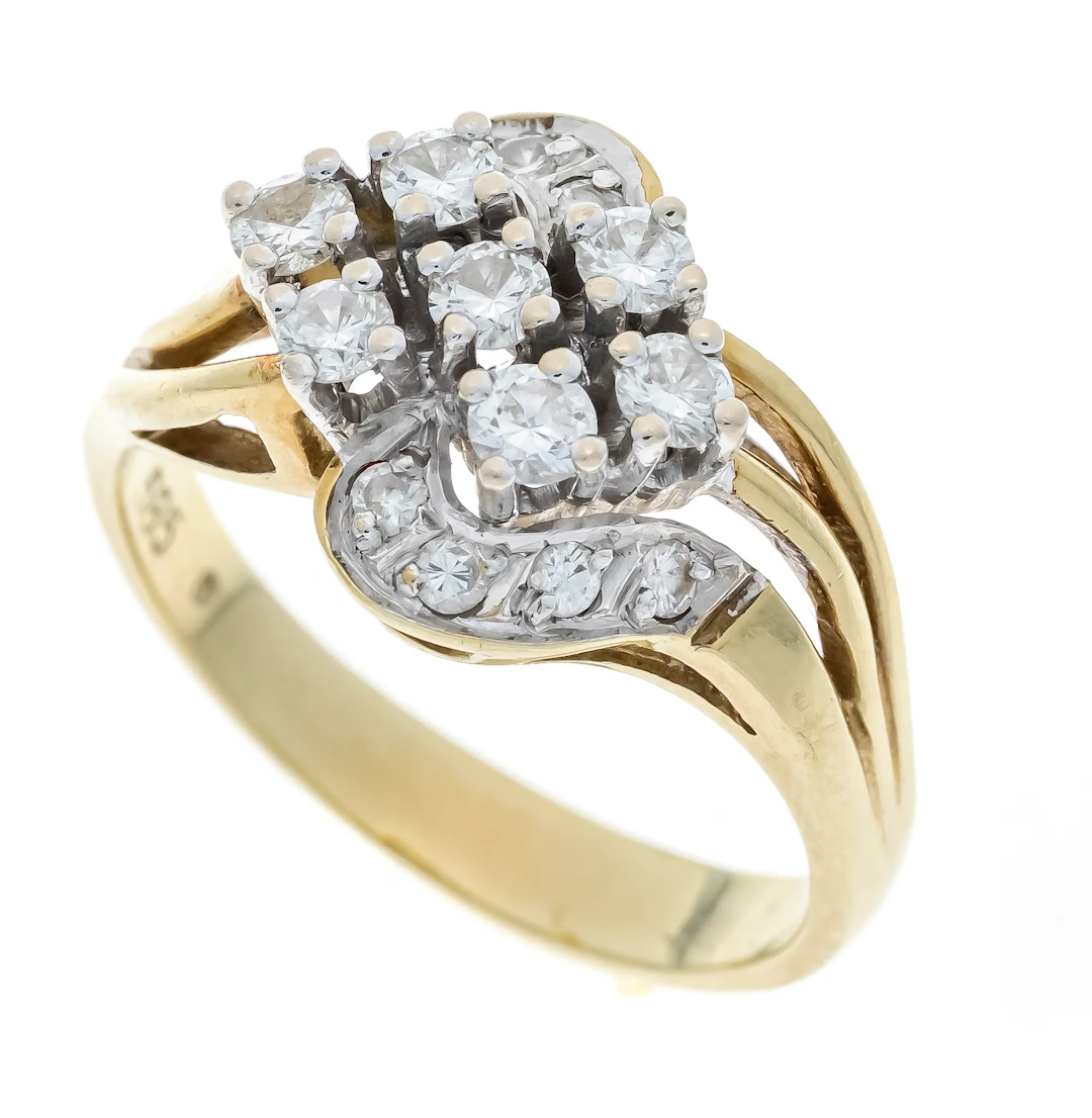 Brillant-Ring GG/WG 585/000 mit 1