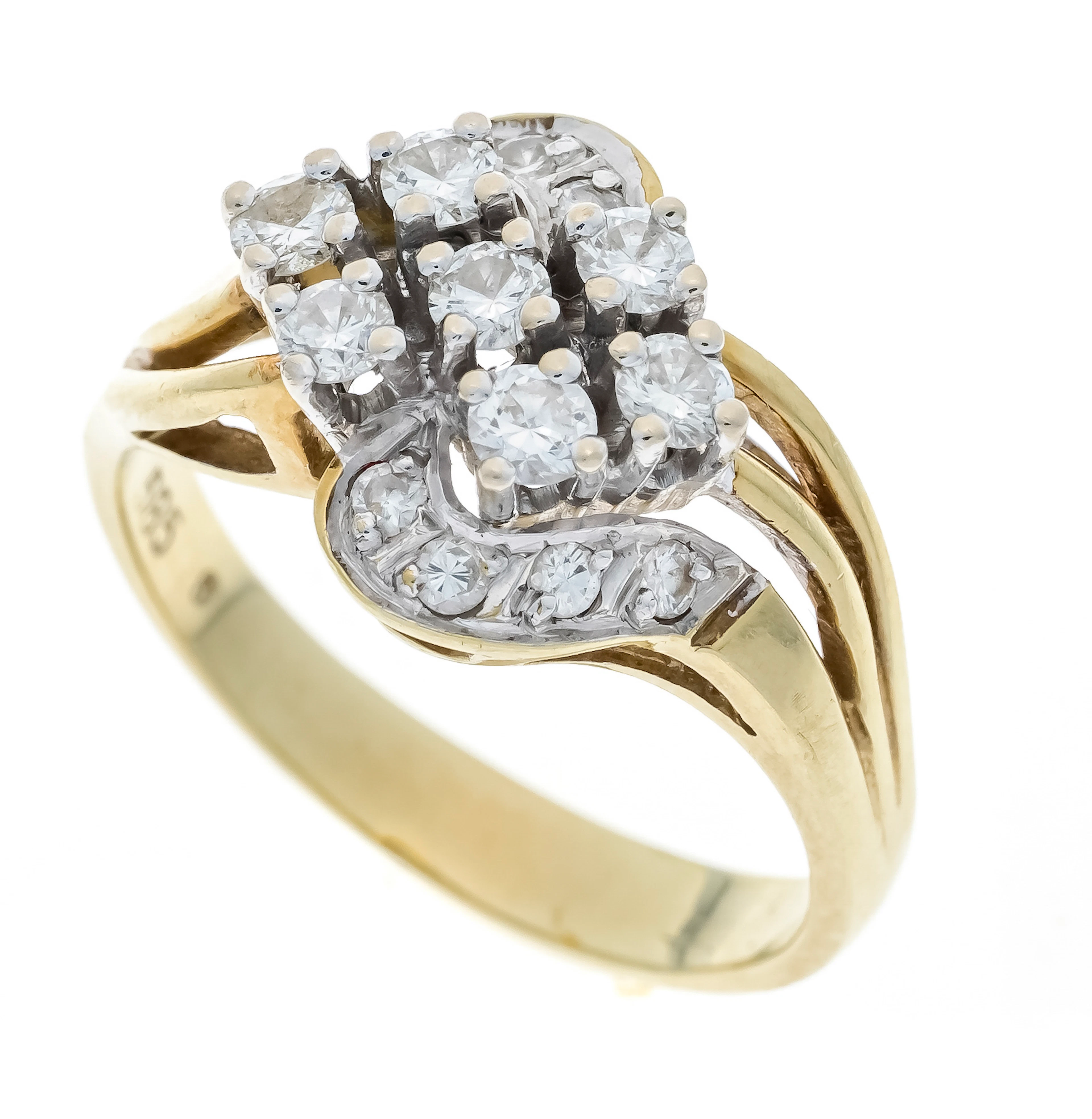Brillant-Ring GG/WG 585/000 mit 1
