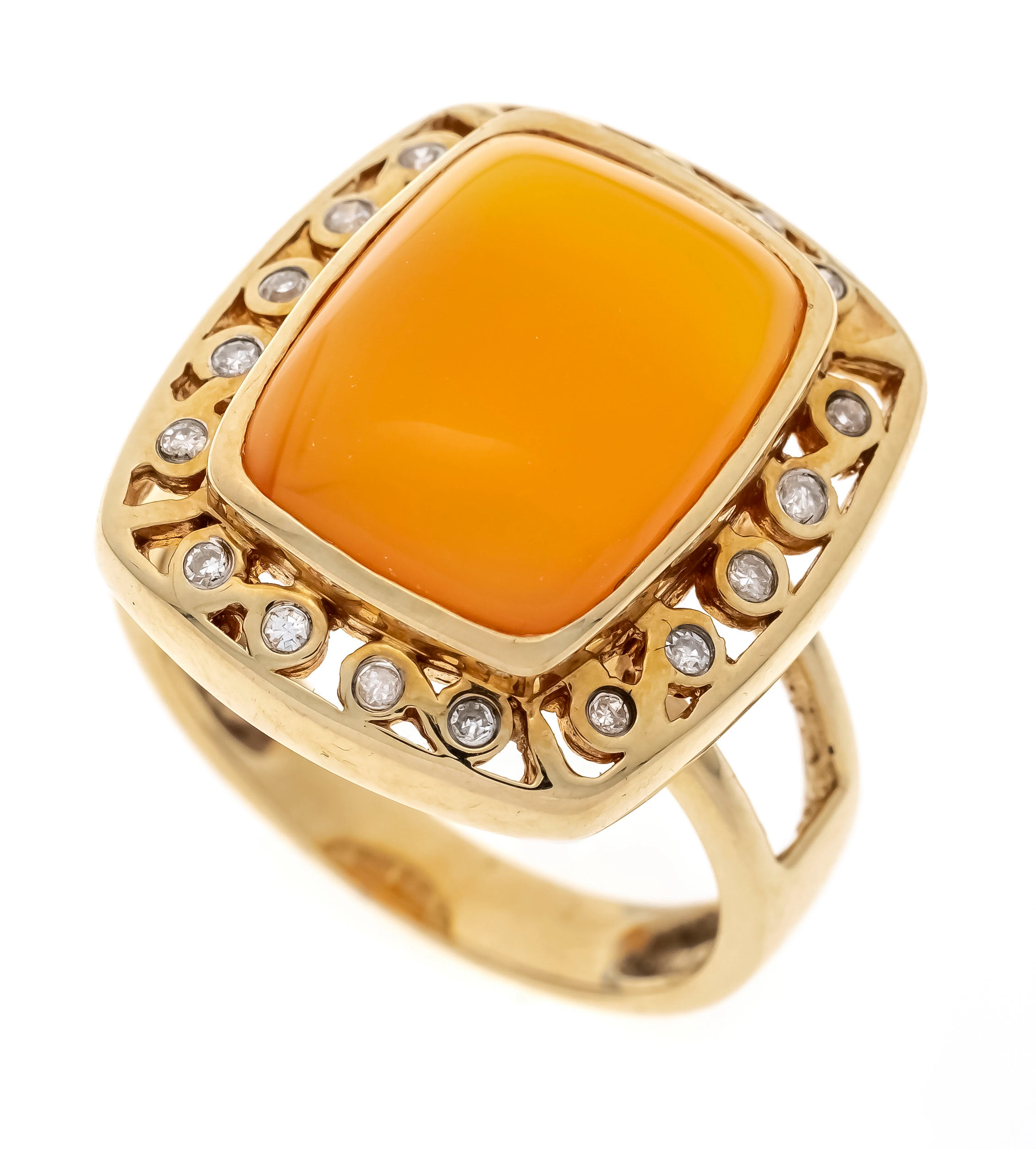 Farbstein-Brillant-Ring GG 585/00