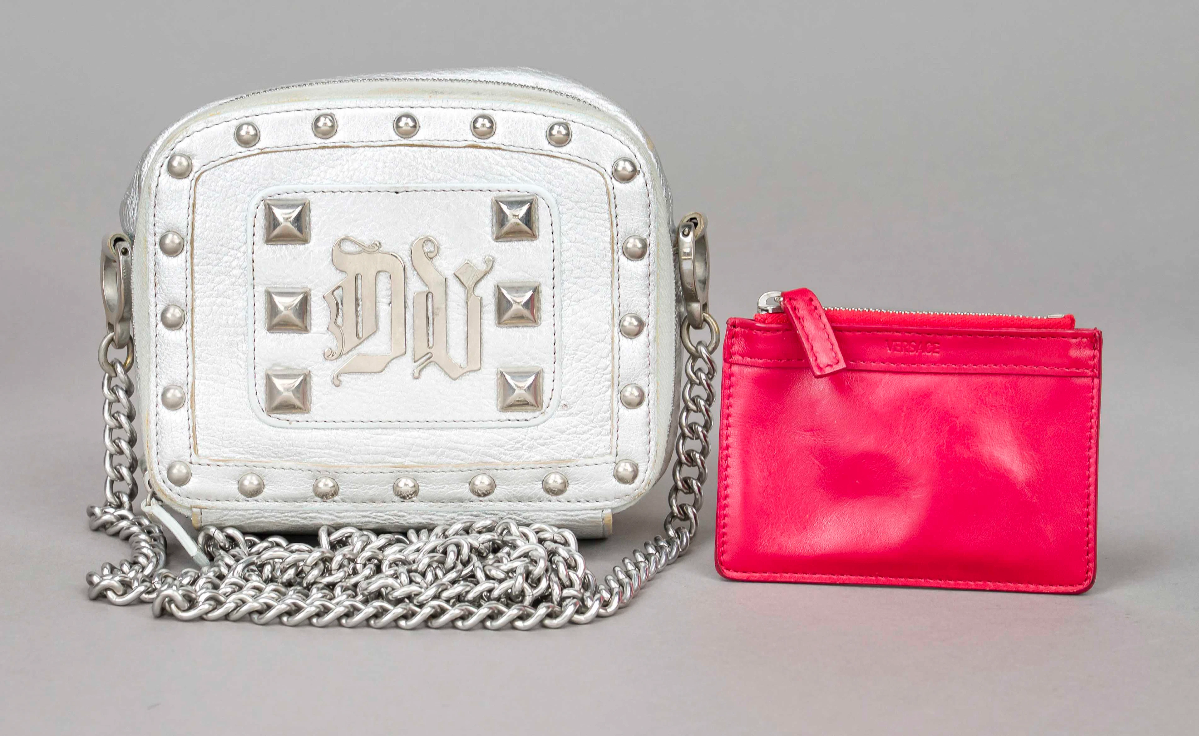 Versace, Silver Studded Mini Box