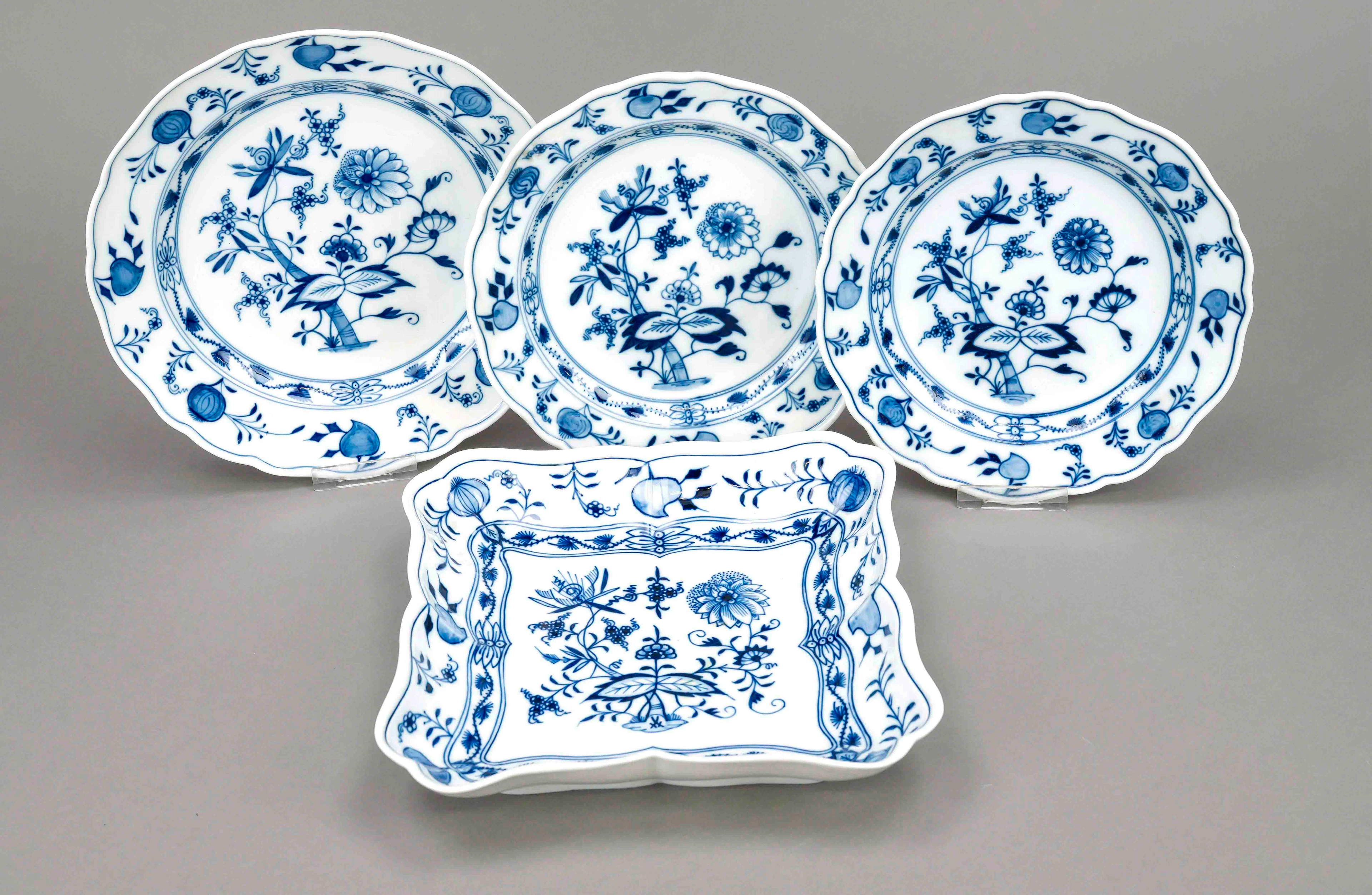 4 Teile Meissen, 19./20.Jh., 1. u