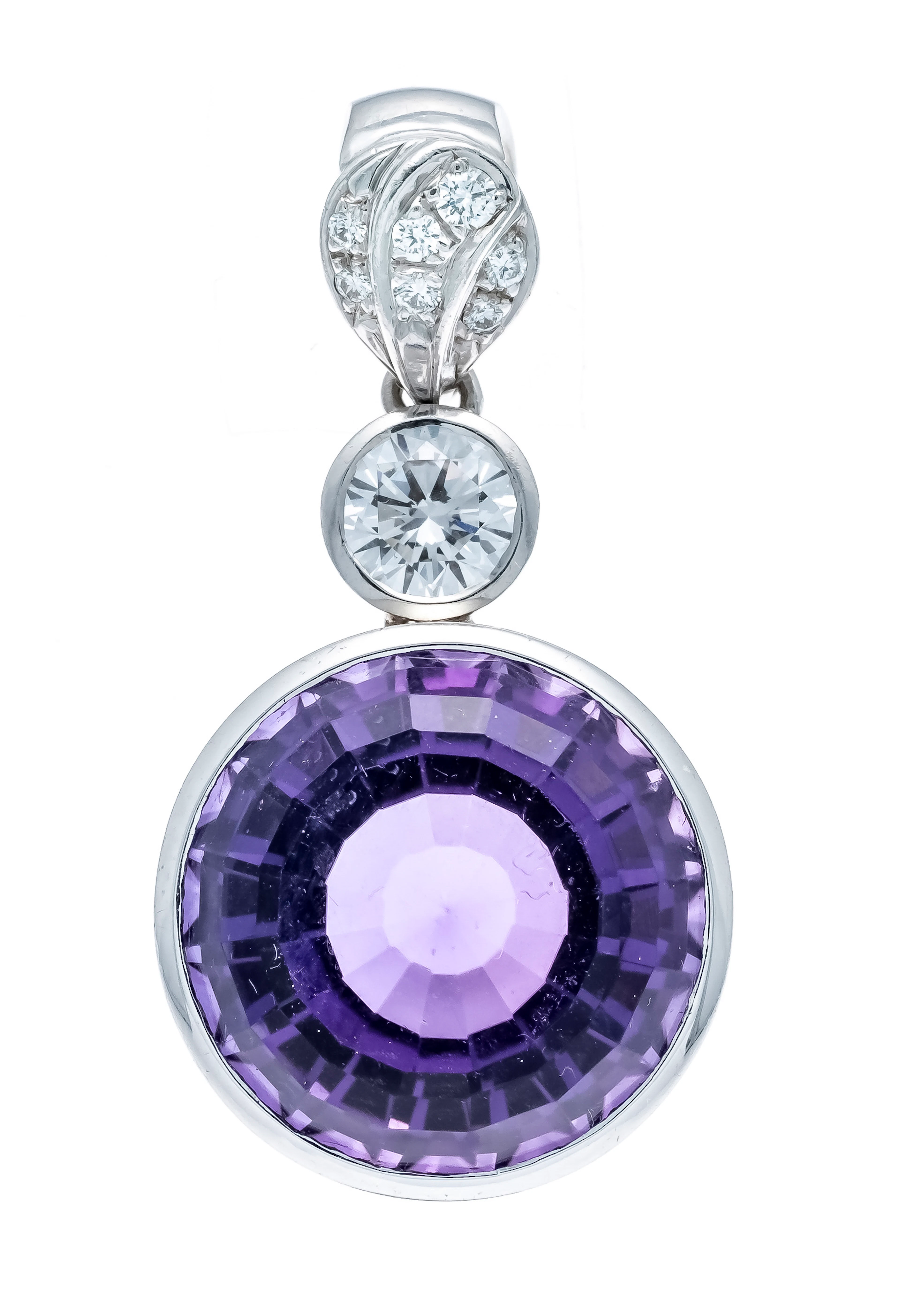Amethyst-Brillant-Anhänger WG 750