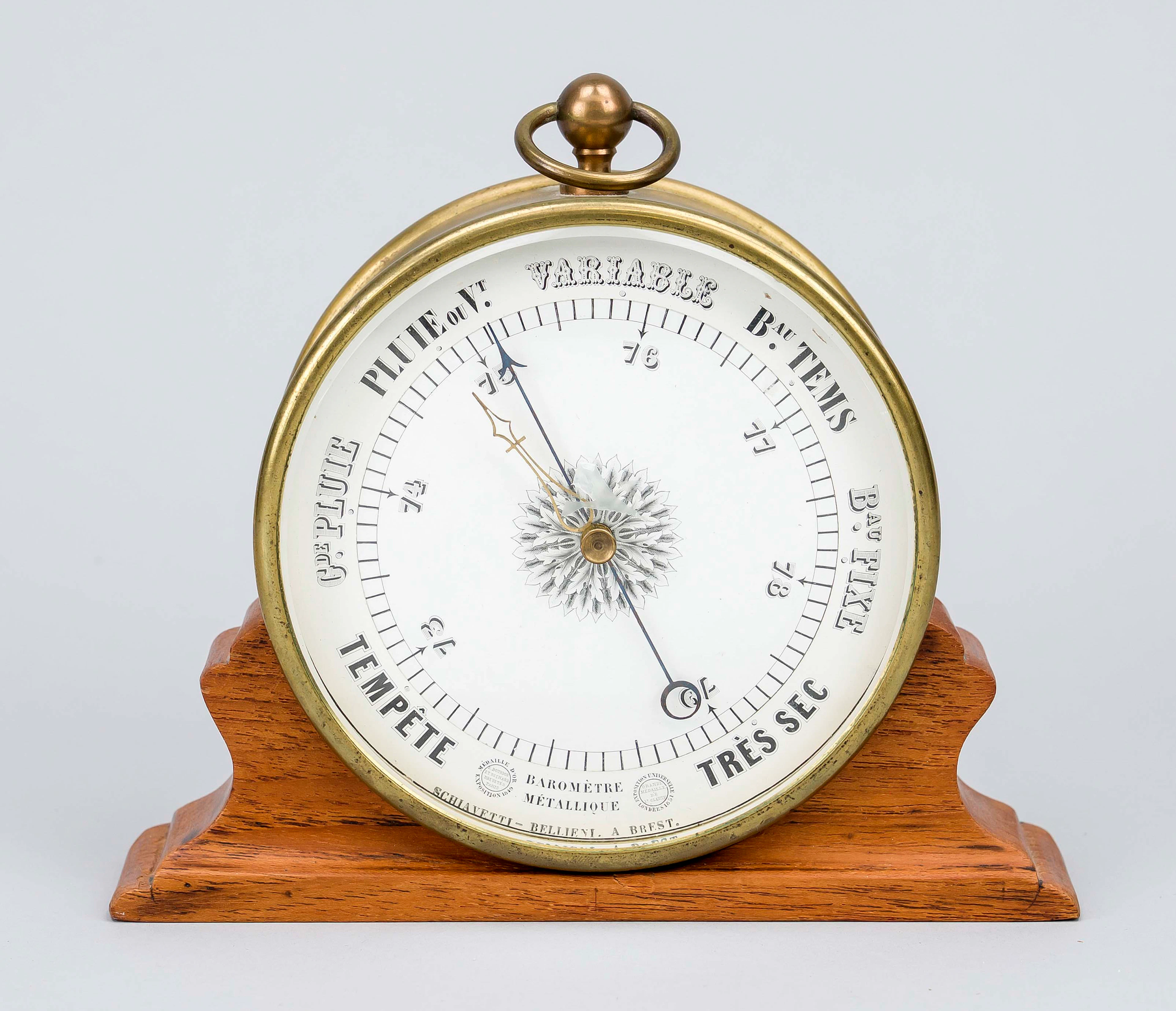 Aneroid-Tischbarometer, Frankreic
