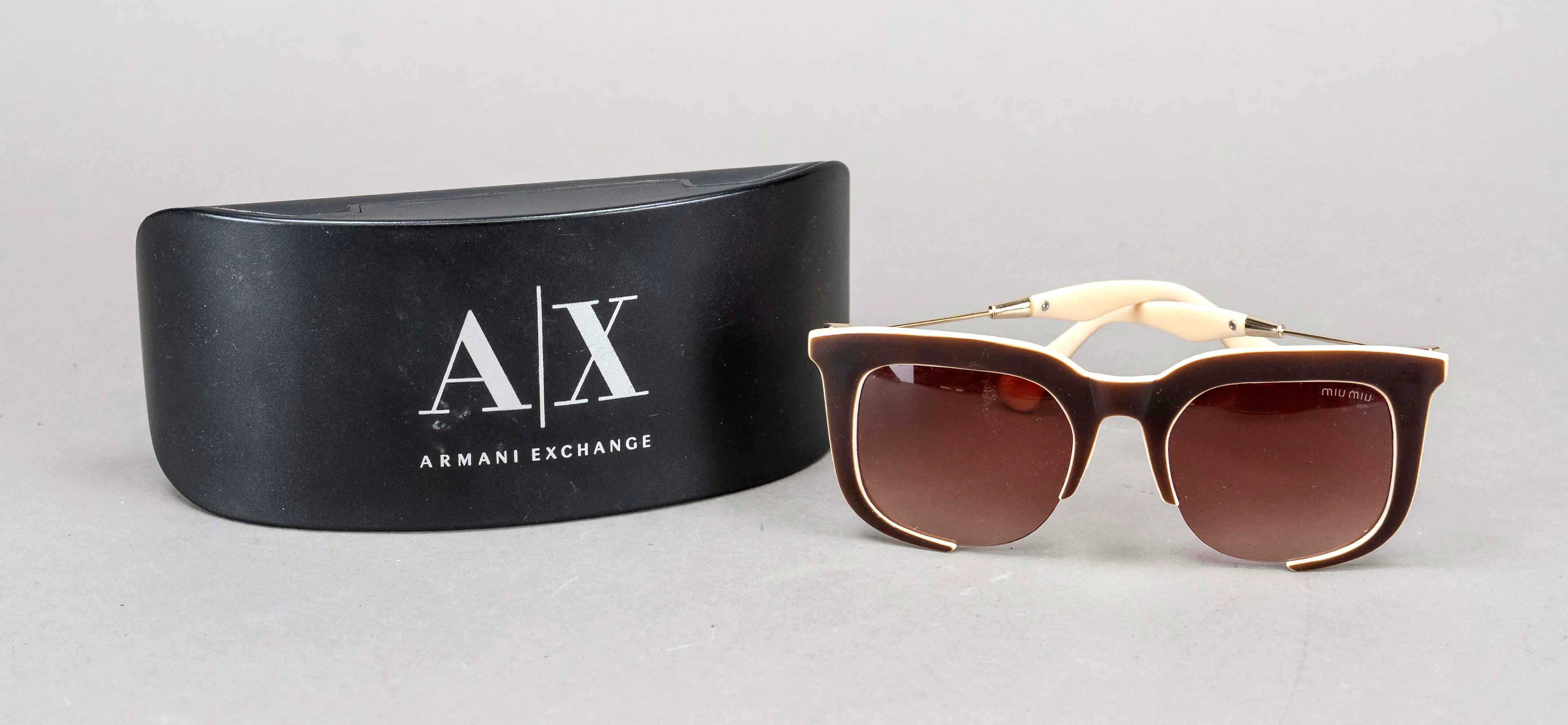 Miu Miu, Sonnenbrille, braun-beig