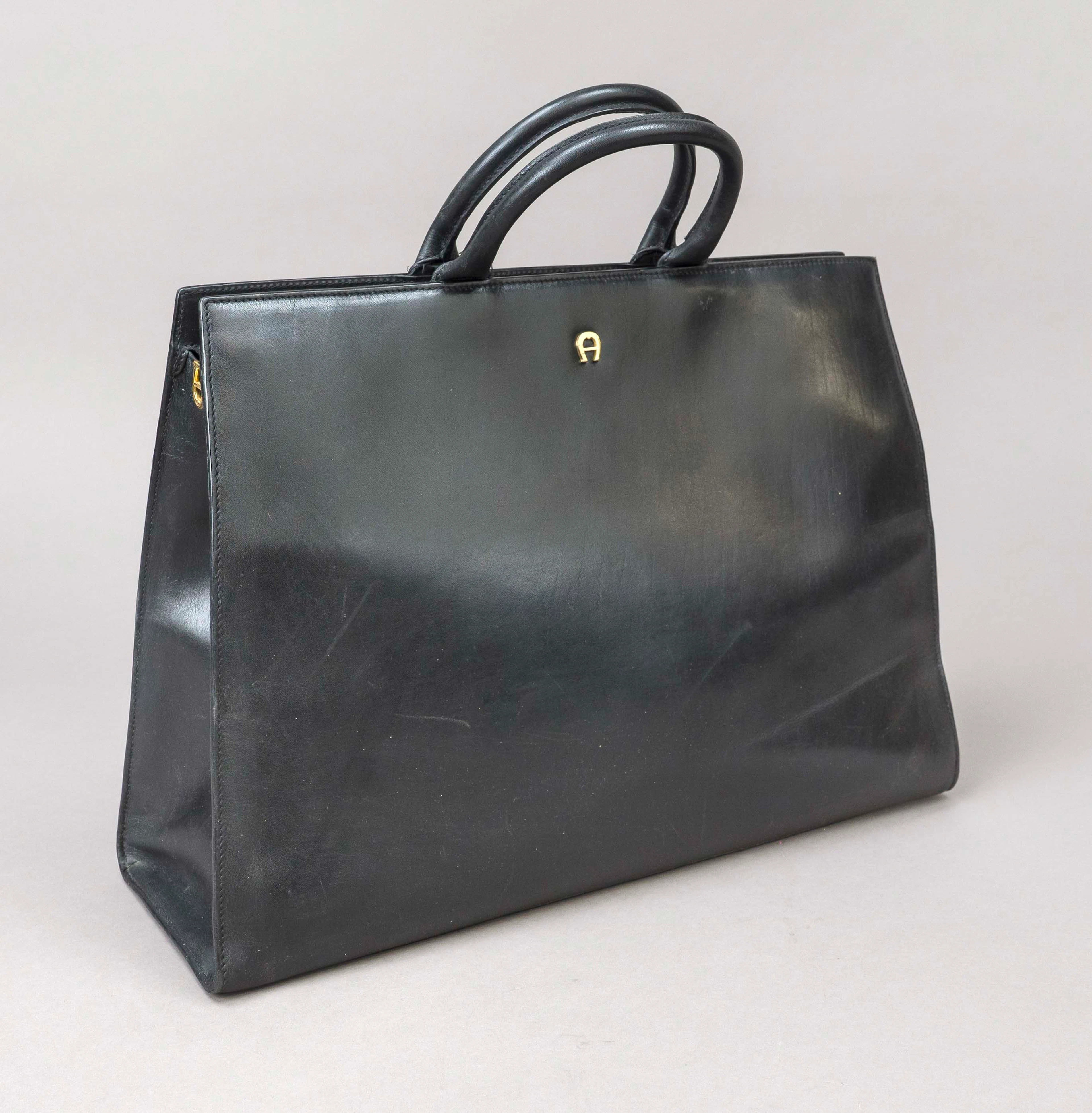 Aigner, Vintage Tote Bag, schwarz