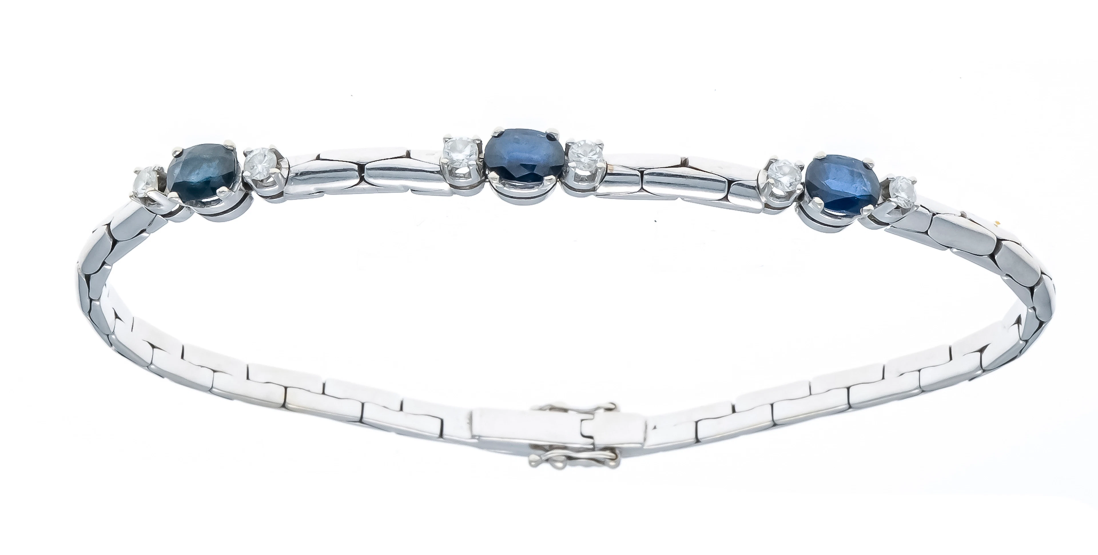 Saphir-Brillant Riviére-Armband W