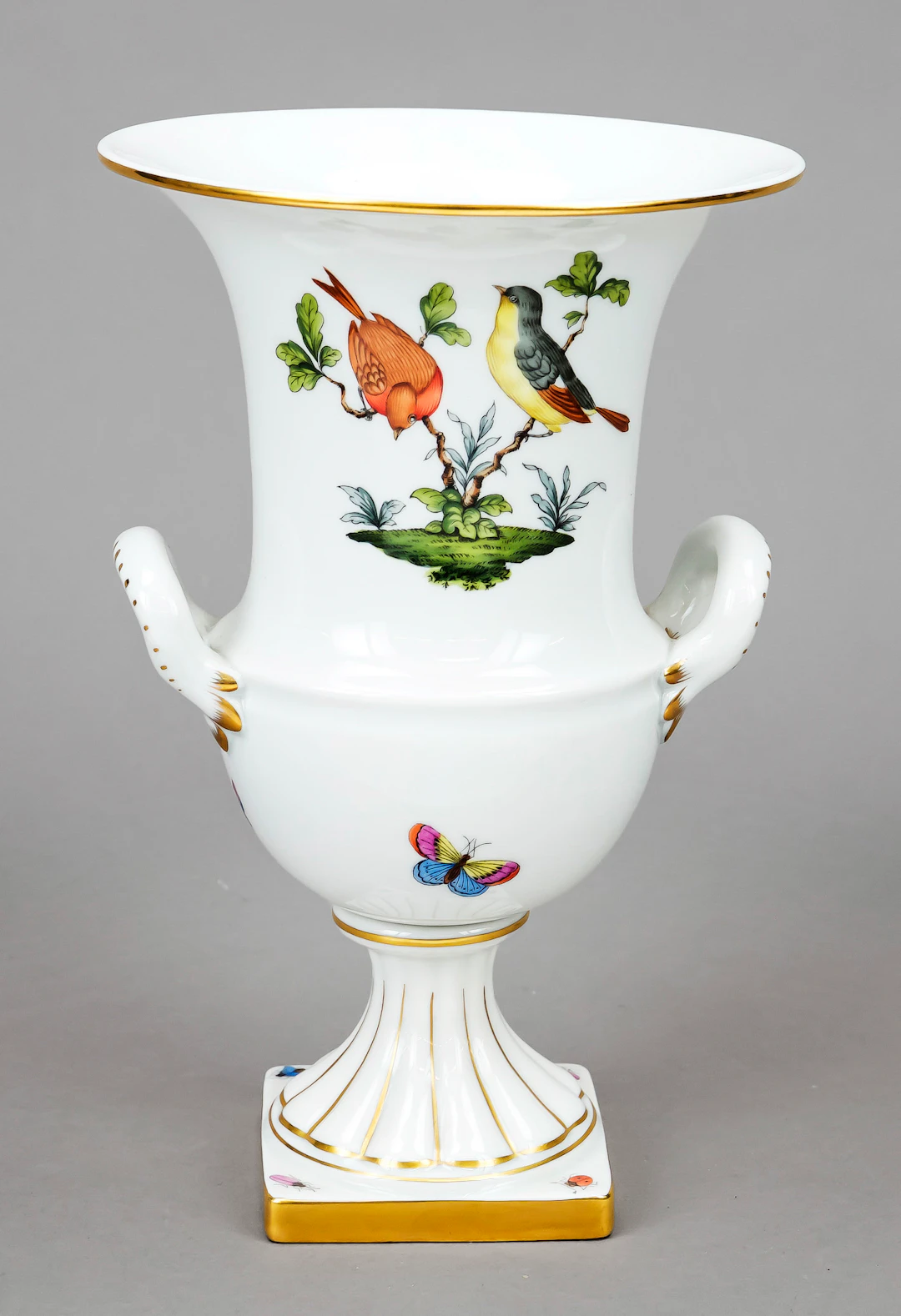 Henkelvase, Herend, 20. Jh., Deko