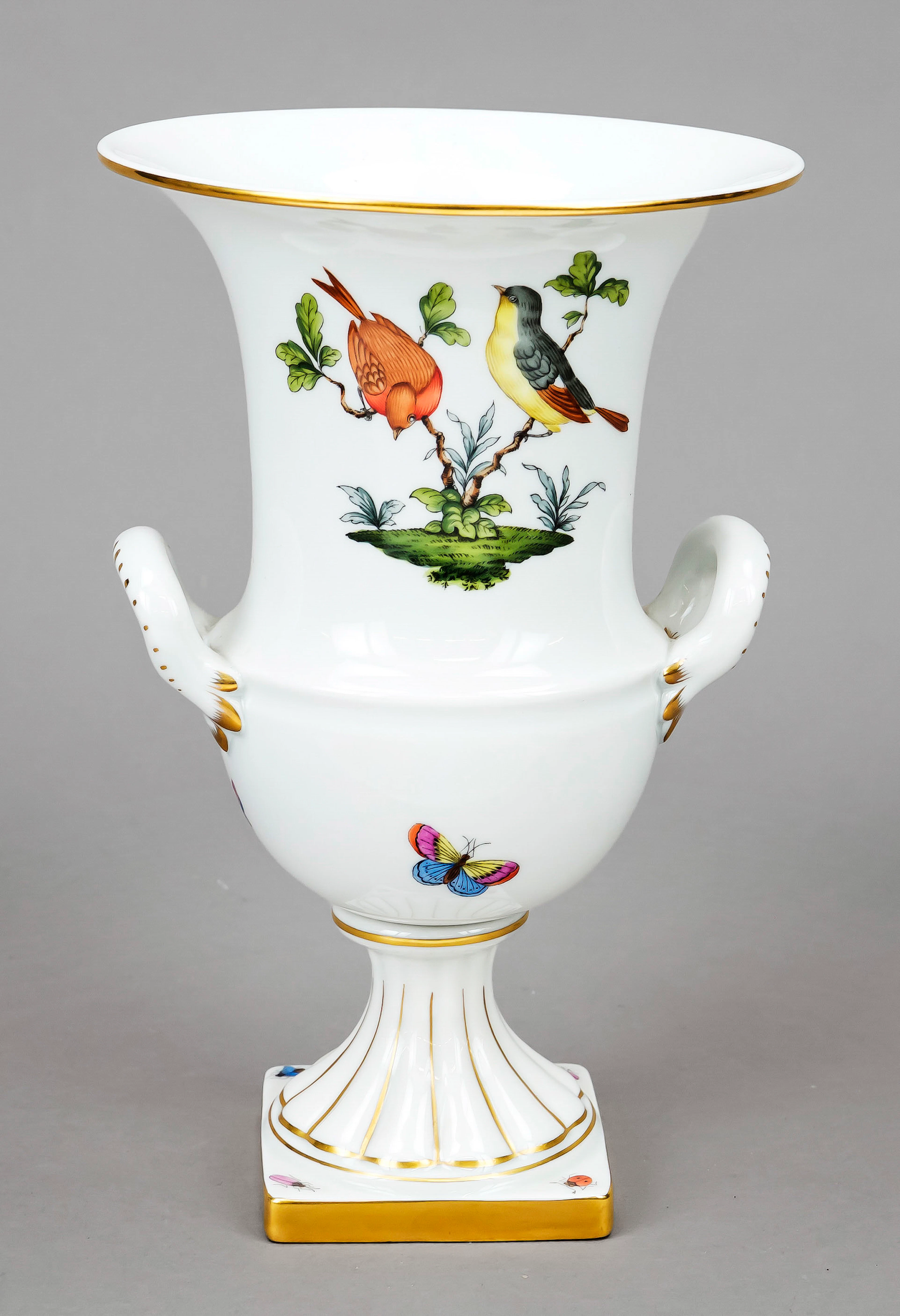 Henkelvase, Herend, 20. Jh., Deko