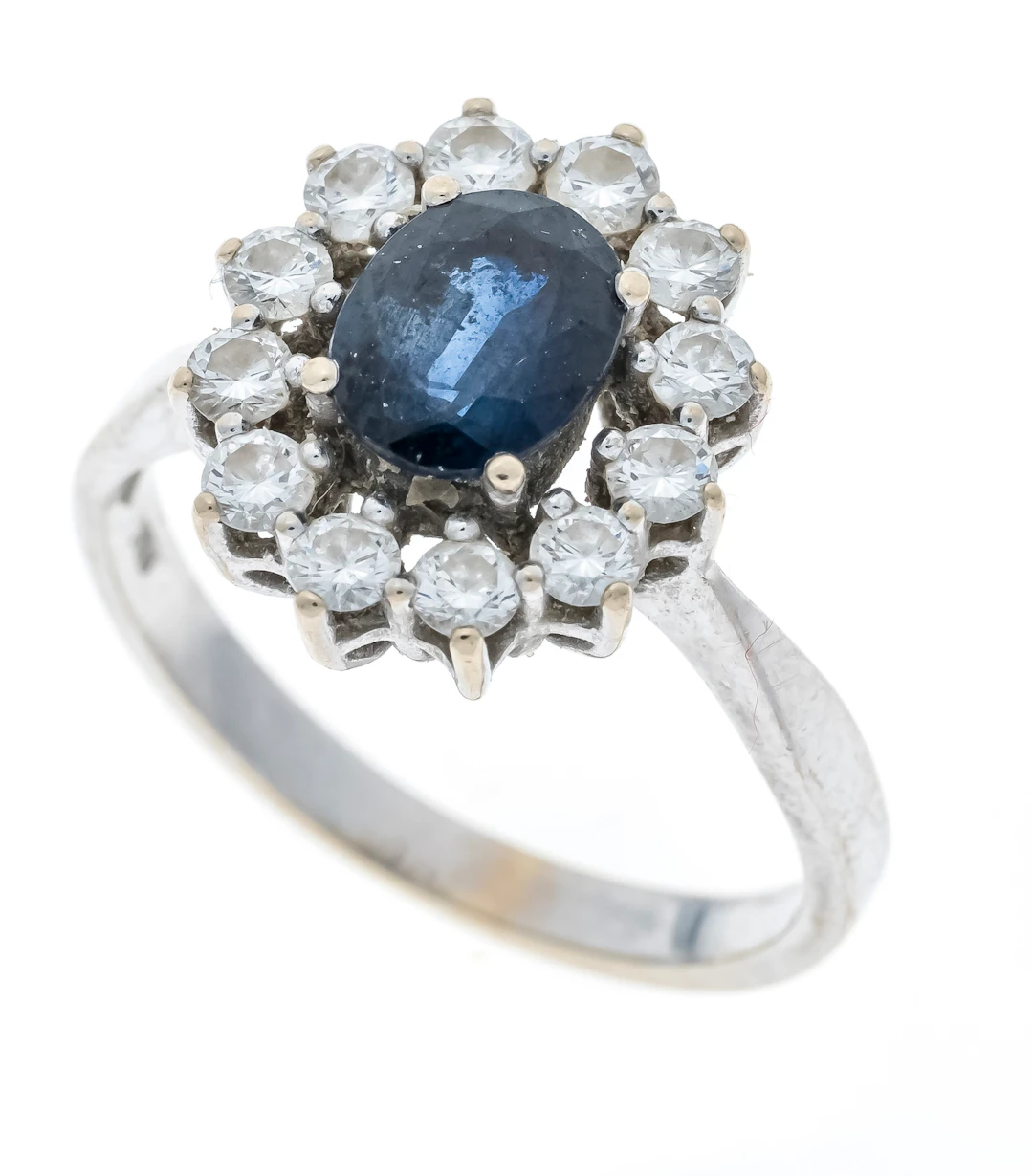 Saphir-Brillant-Ring WG 750/000 m