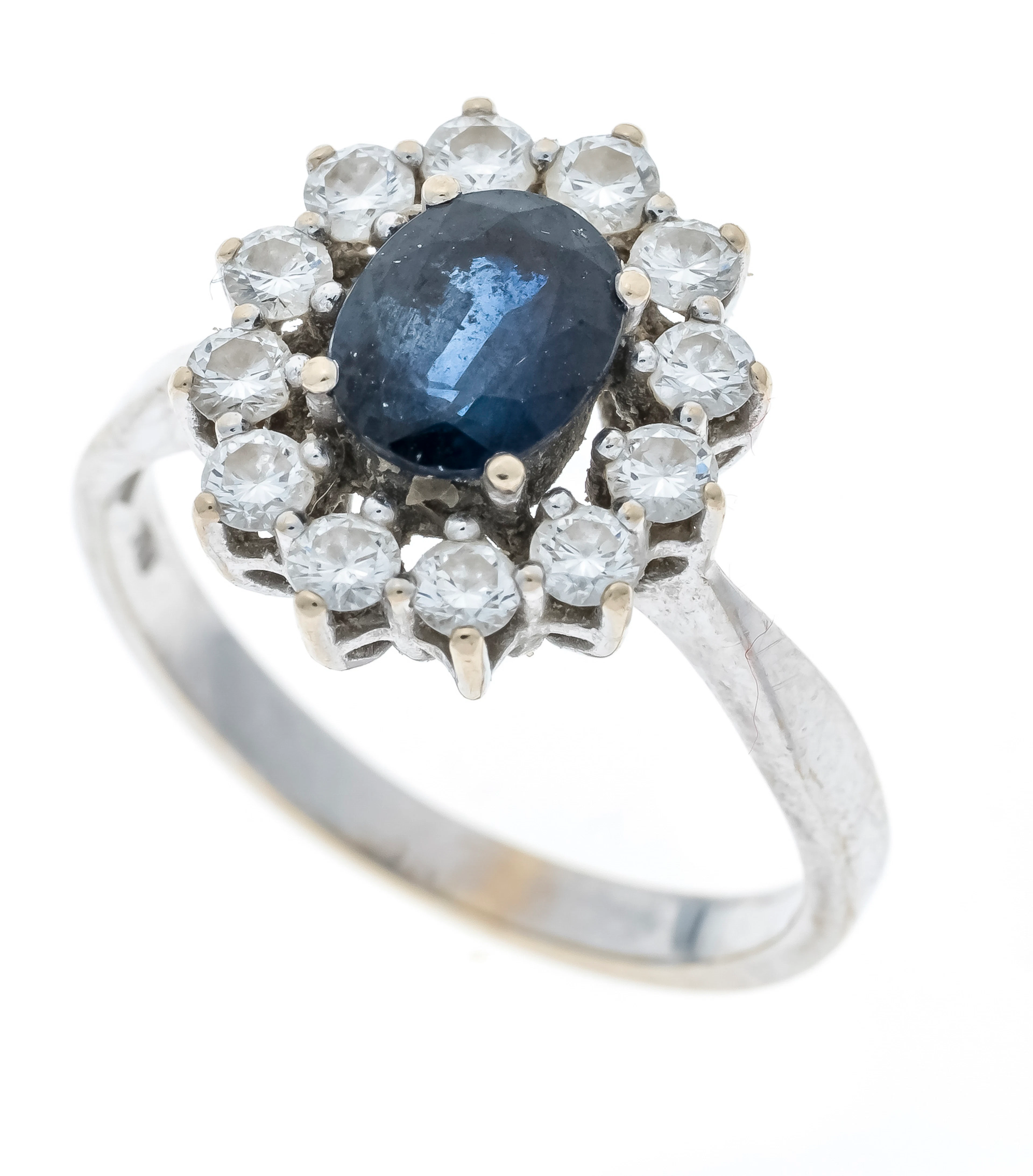 Saphir-Brillant-Ring WG 750/000 m