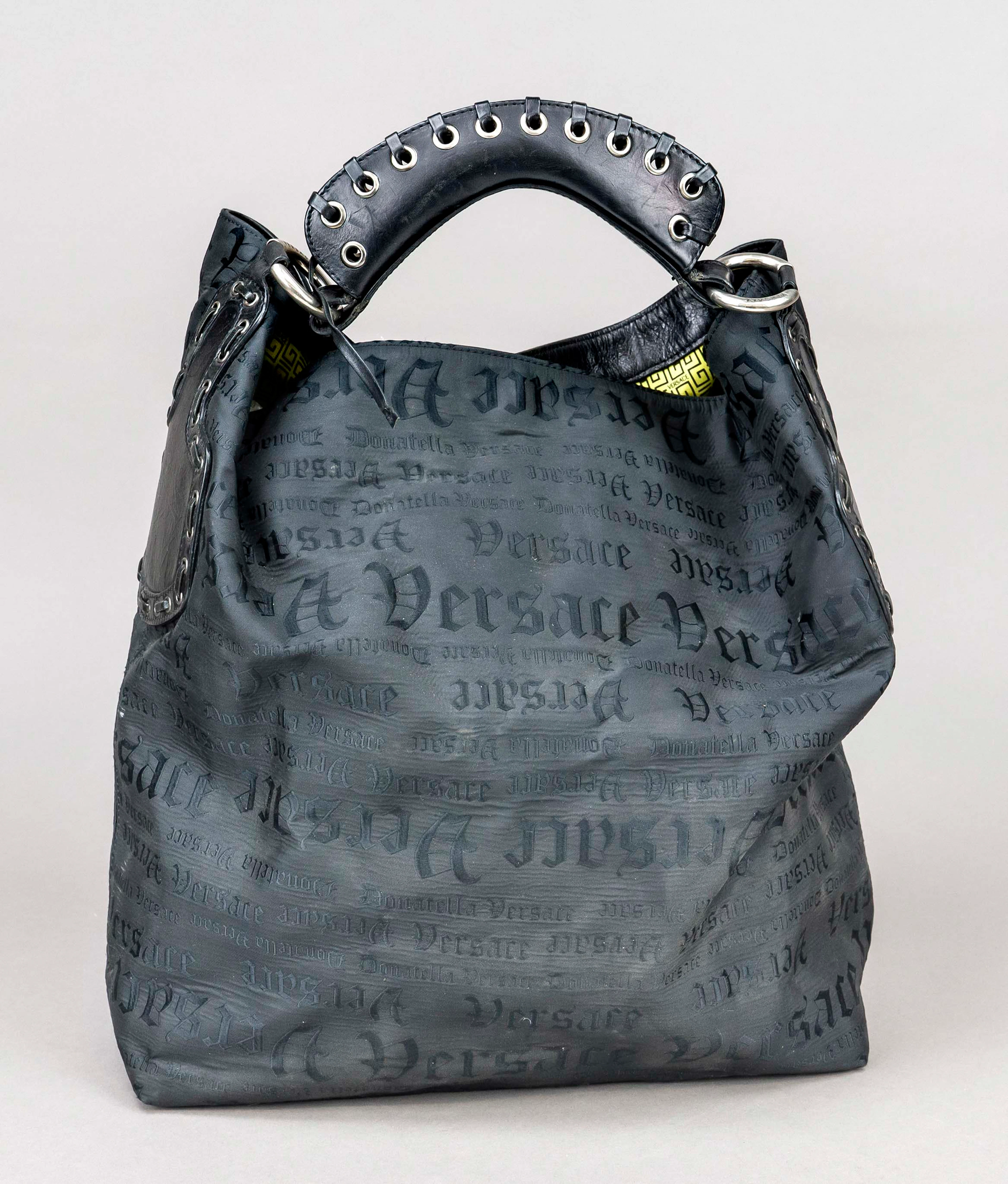 Versace, Large Black Embroidered