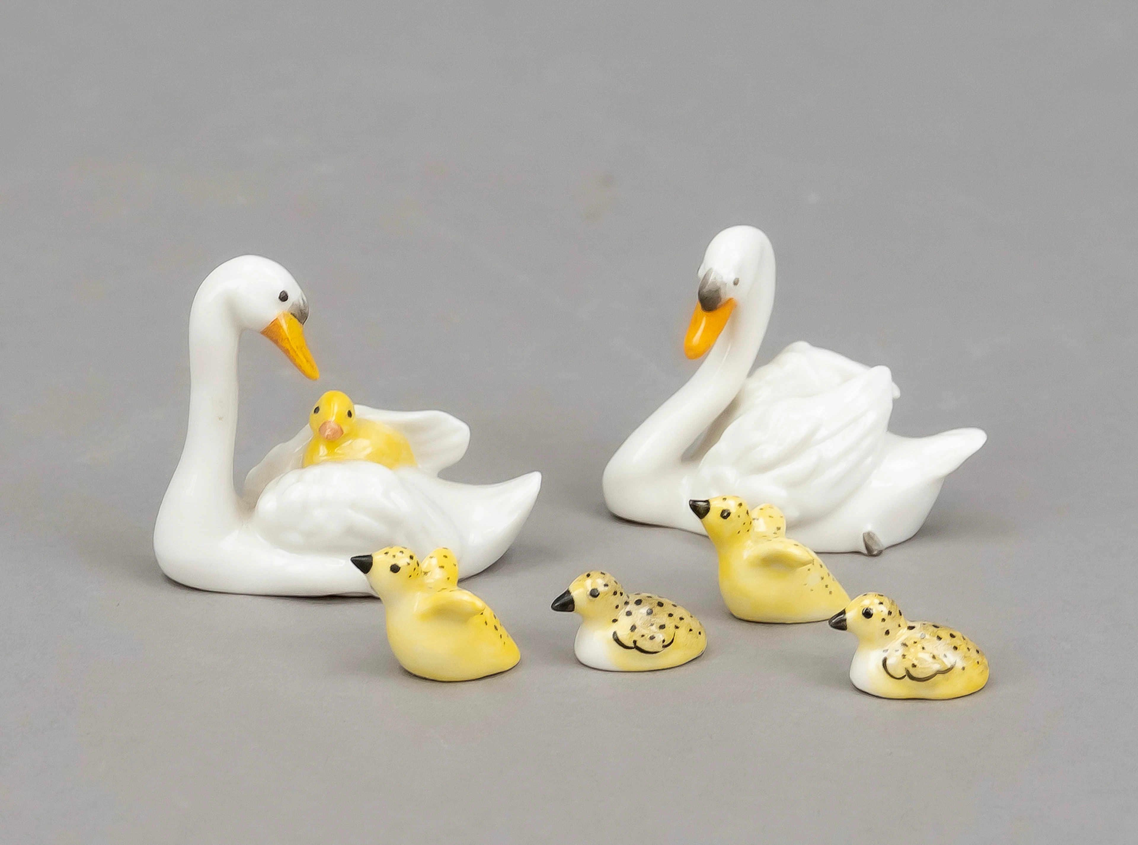 Miniatur Schwanenfamilie, Teil e