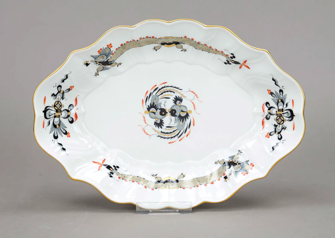 Ovale Schale, Meissen, Ende 20. J