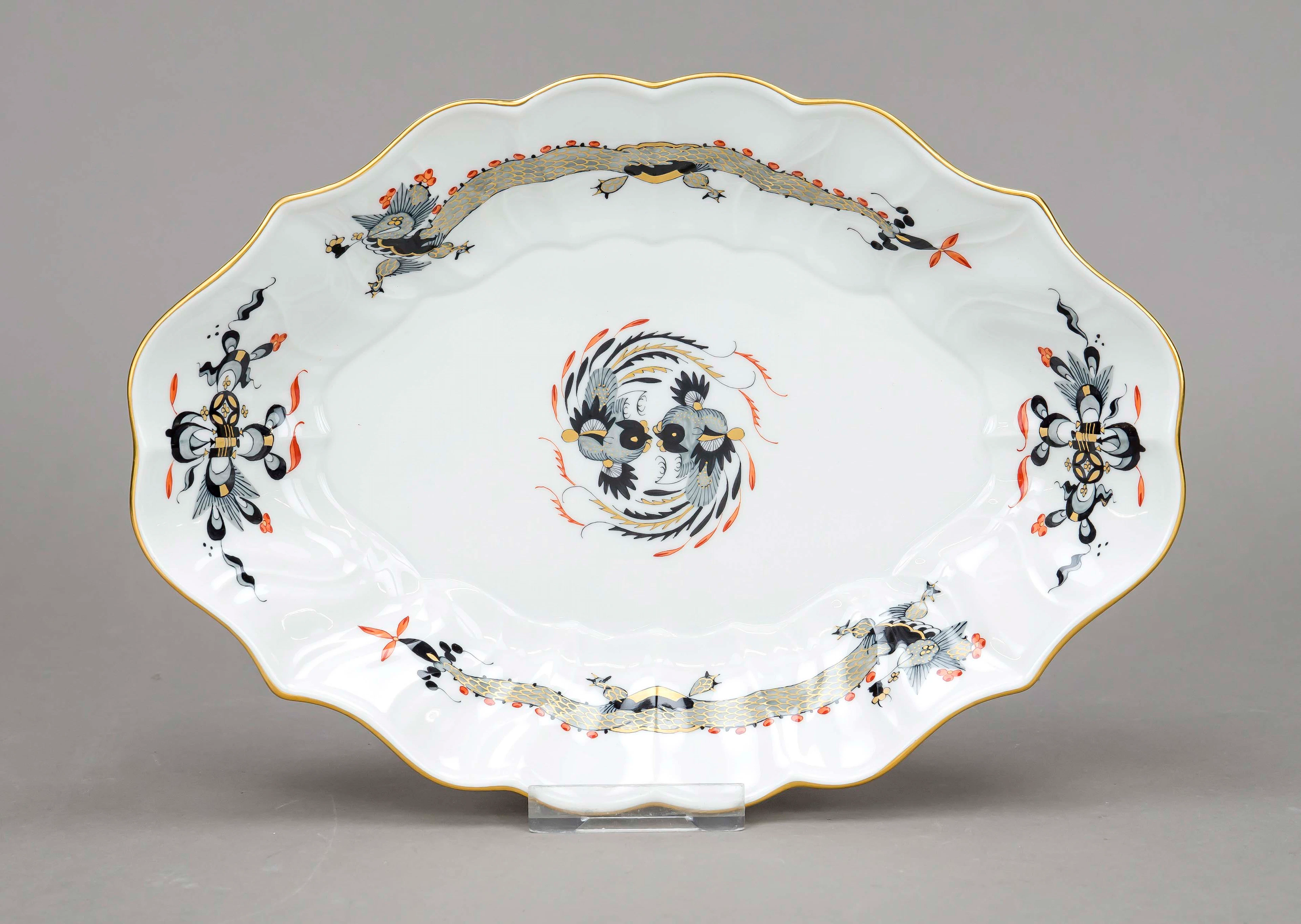 Ovale Schale, Meissen, Ende 20. J