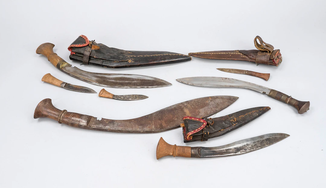 4 Khukuri-Messer der Gurkha-Trupp