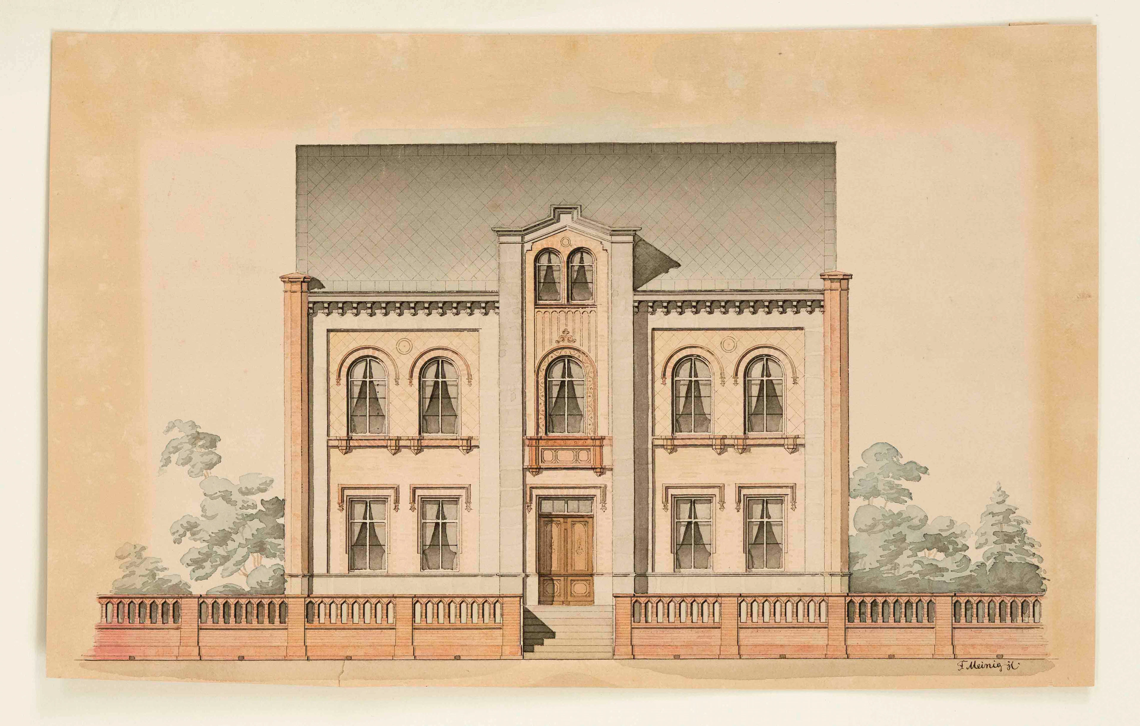F. Meinig, Architekturzeichner um