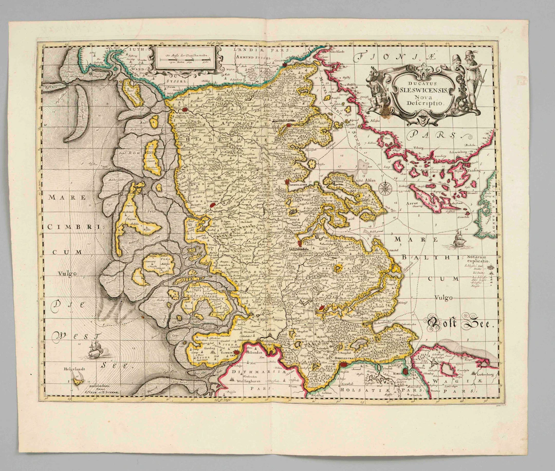 Historische Karte von Schleswig -