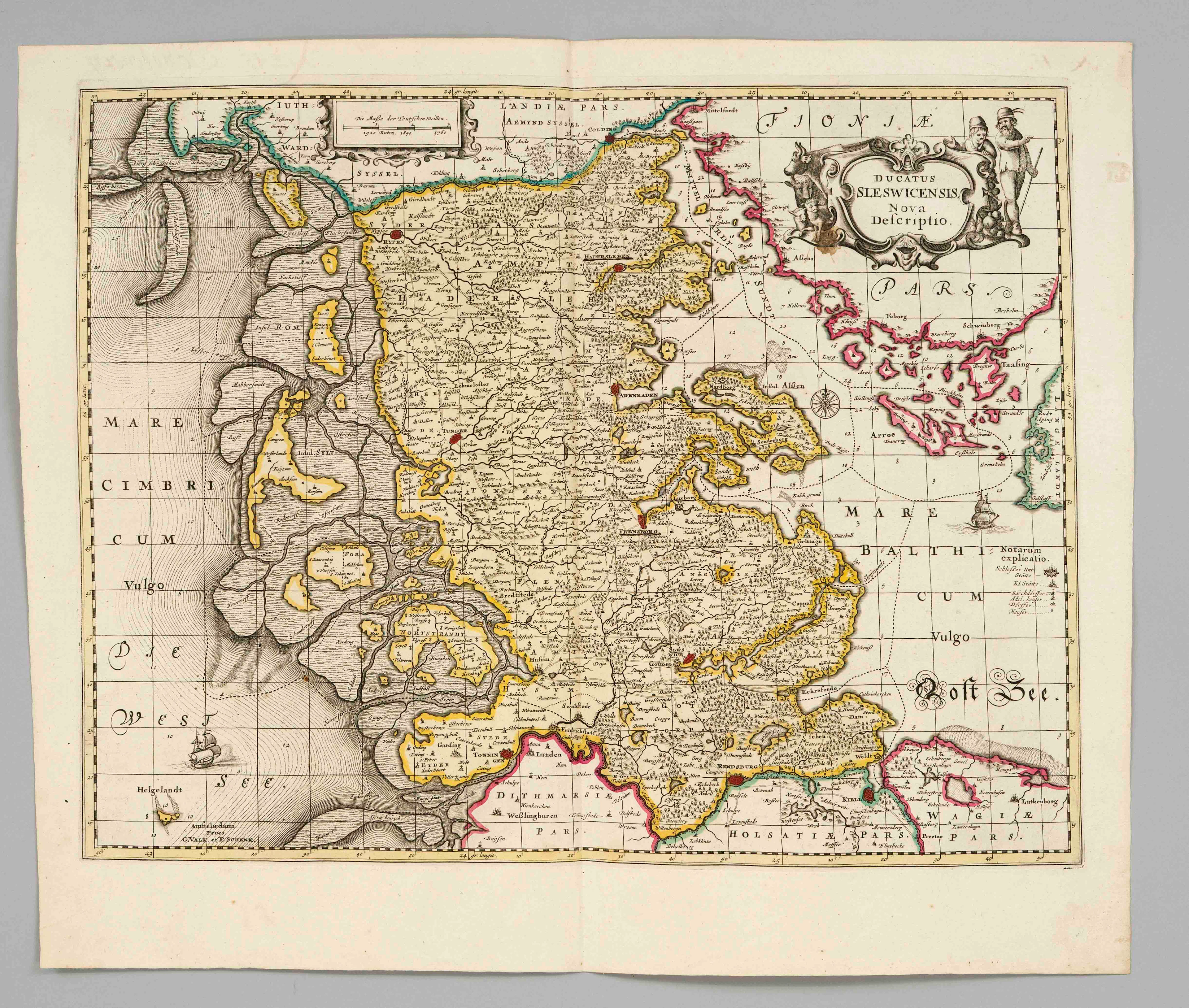 Historische Karte von Schleswig -