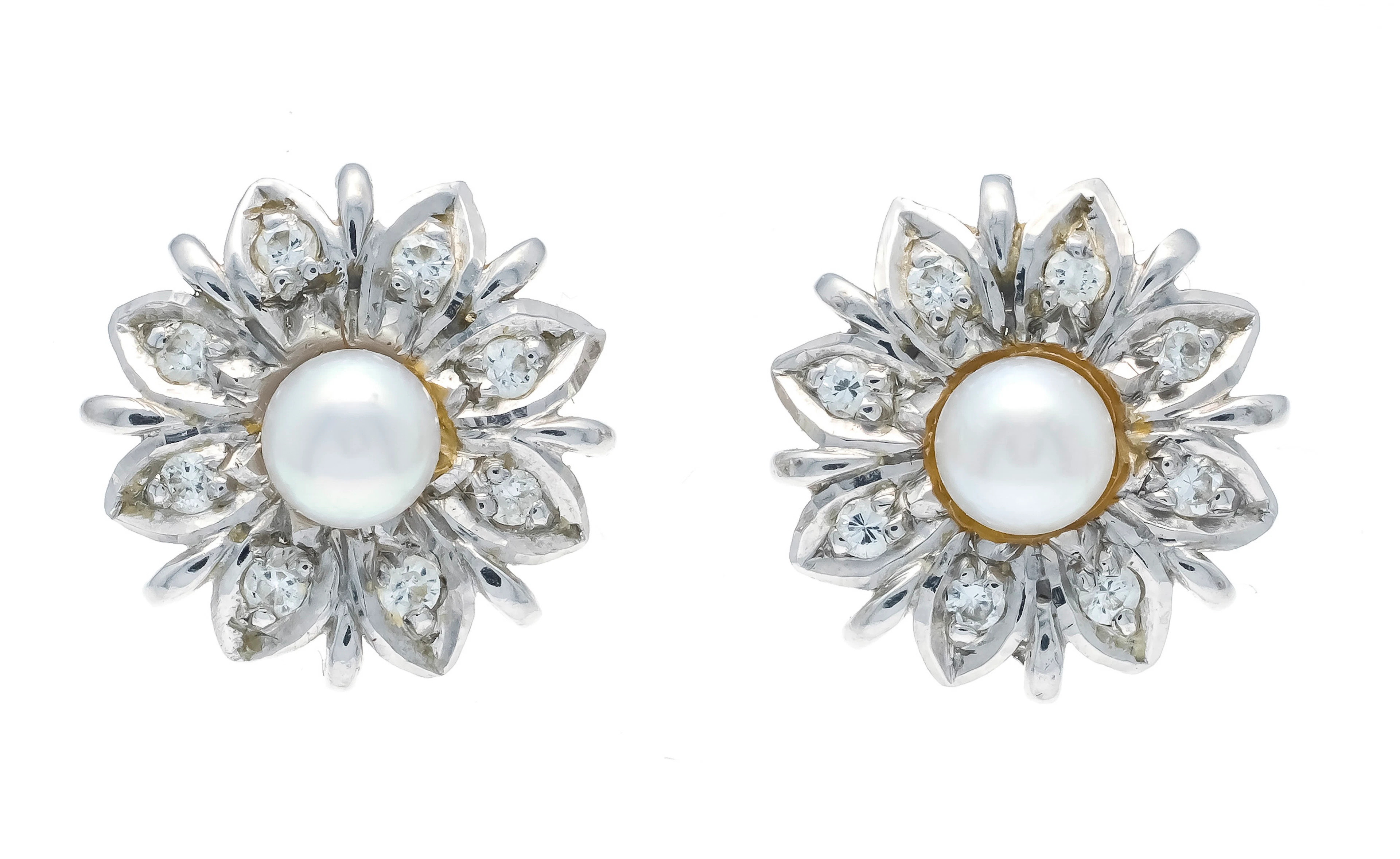 Akoya-Brillant-Ohrstecker WG 585/