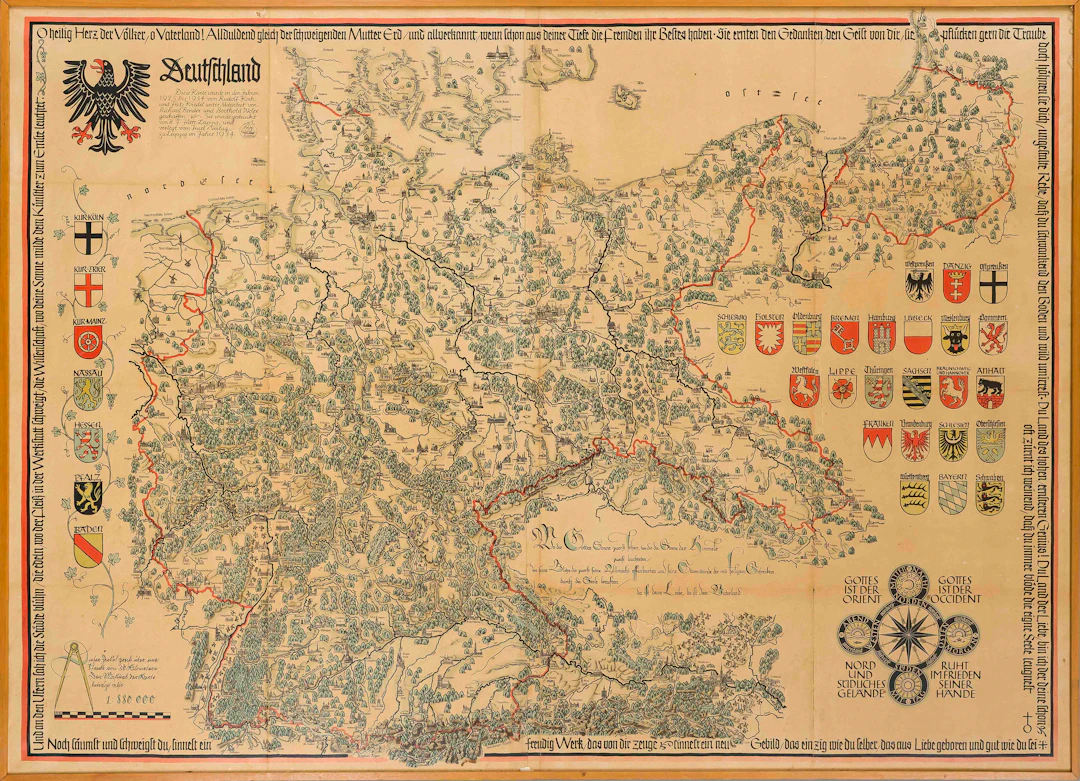 Große Deutschlandkarte, Ersch. im