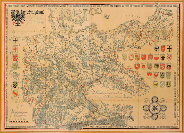Große Deutschlandkarte, Ersch. im