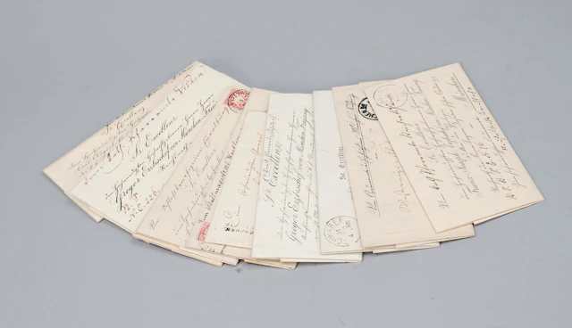 10 Briefe bzw. Ganzsachen, 19. Jh