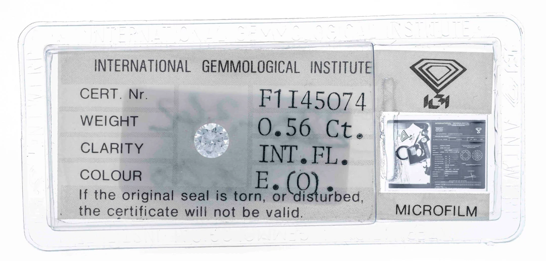 Brillant 0,56 ct Hochfeines Weiß