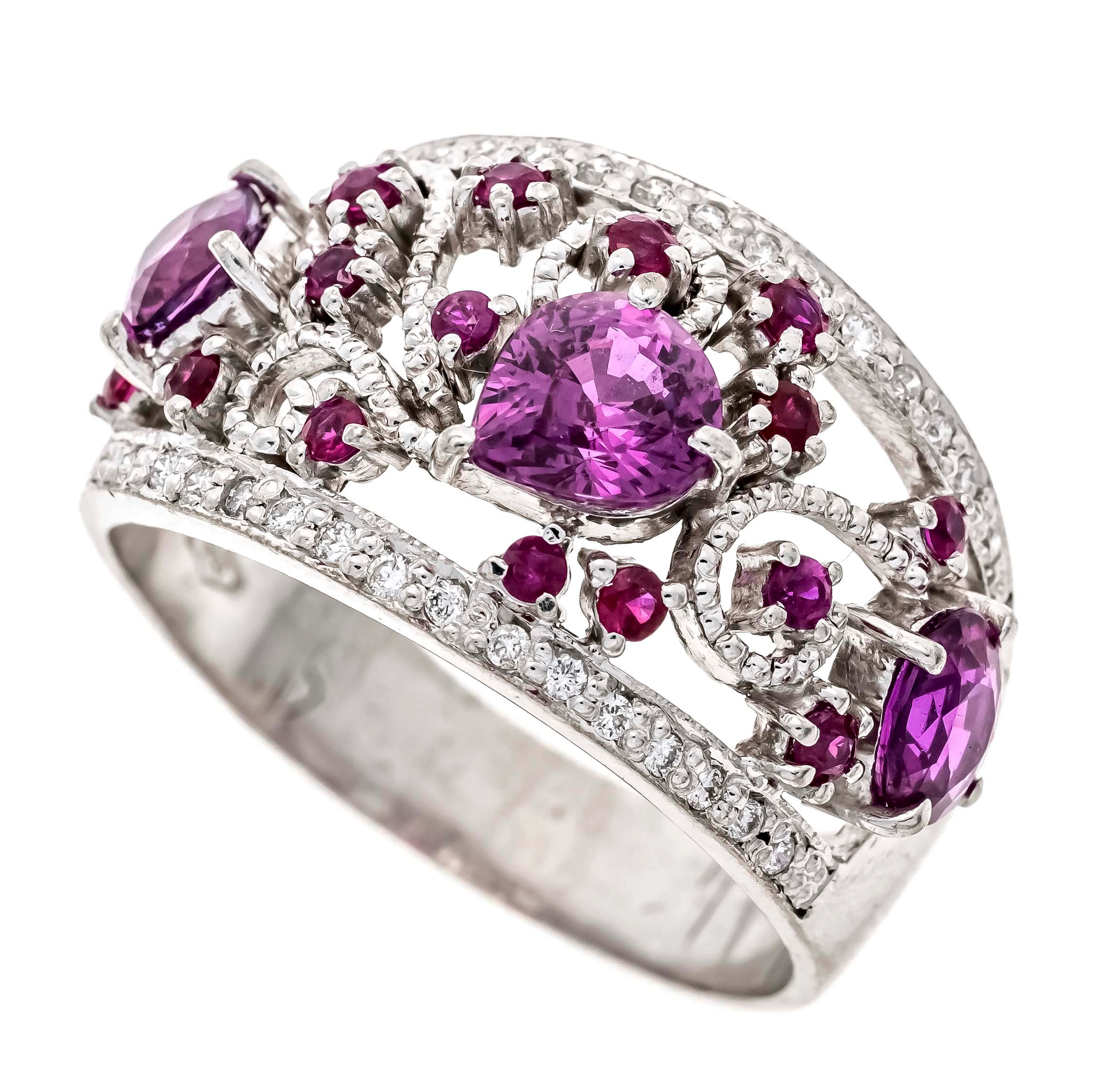 Rubin-Diamant-Ring WG 750/000 mit